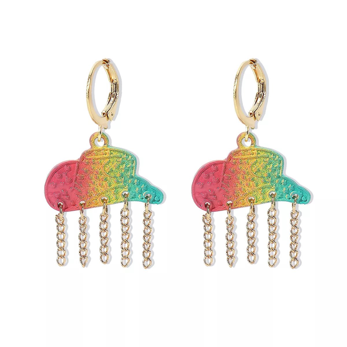 Rainbow Cloud Dangle Earrings - MAD RUFFI