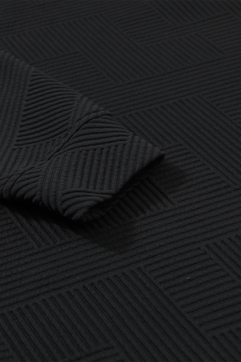 Red Dahlia Textured Loose Slouchy Long Sleeve Top and Pants Set - MAD RUFFI