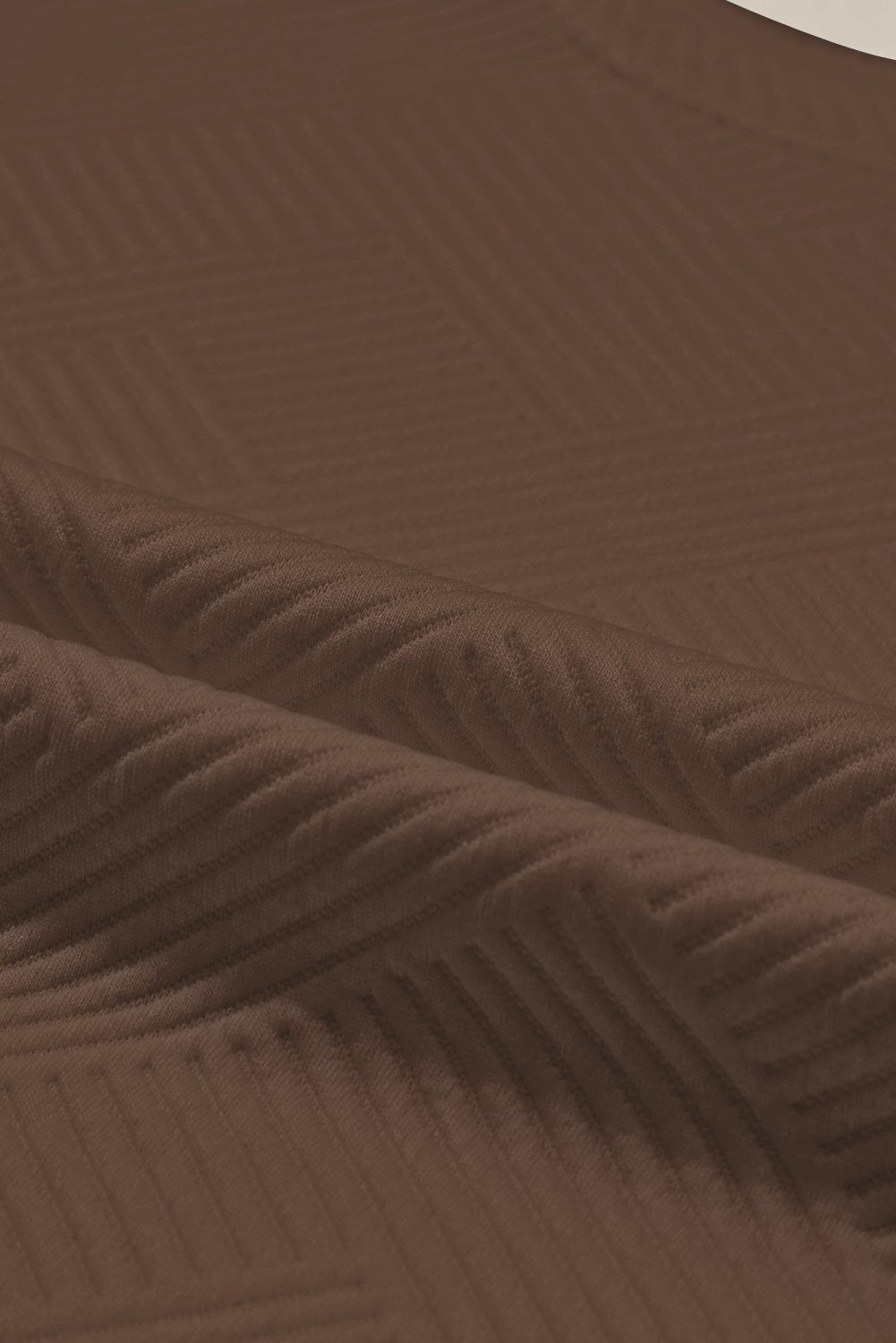 Red Dahlia Textured Loose Slouchy Long Sleeve Top and Pants Set - MAD RUFFI