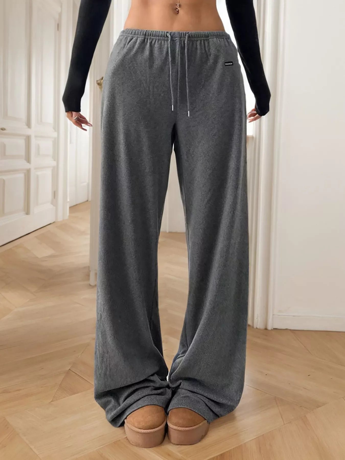 Relaxed Fit Drawstring Pants - MAD RUFFI