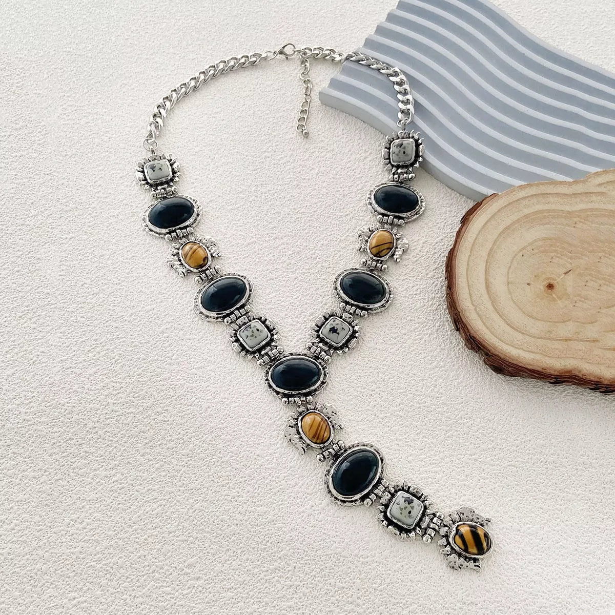 Resin Zinc Alloy Y - Shape Necklace - MAD RUFFI