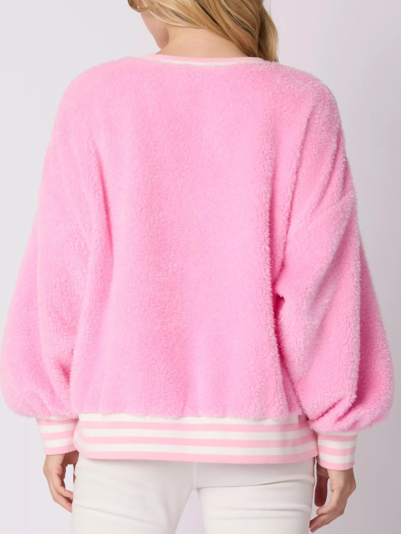 Rhinestone Merry Christmas Round Neck Sweatshirt - MAD RUFFI