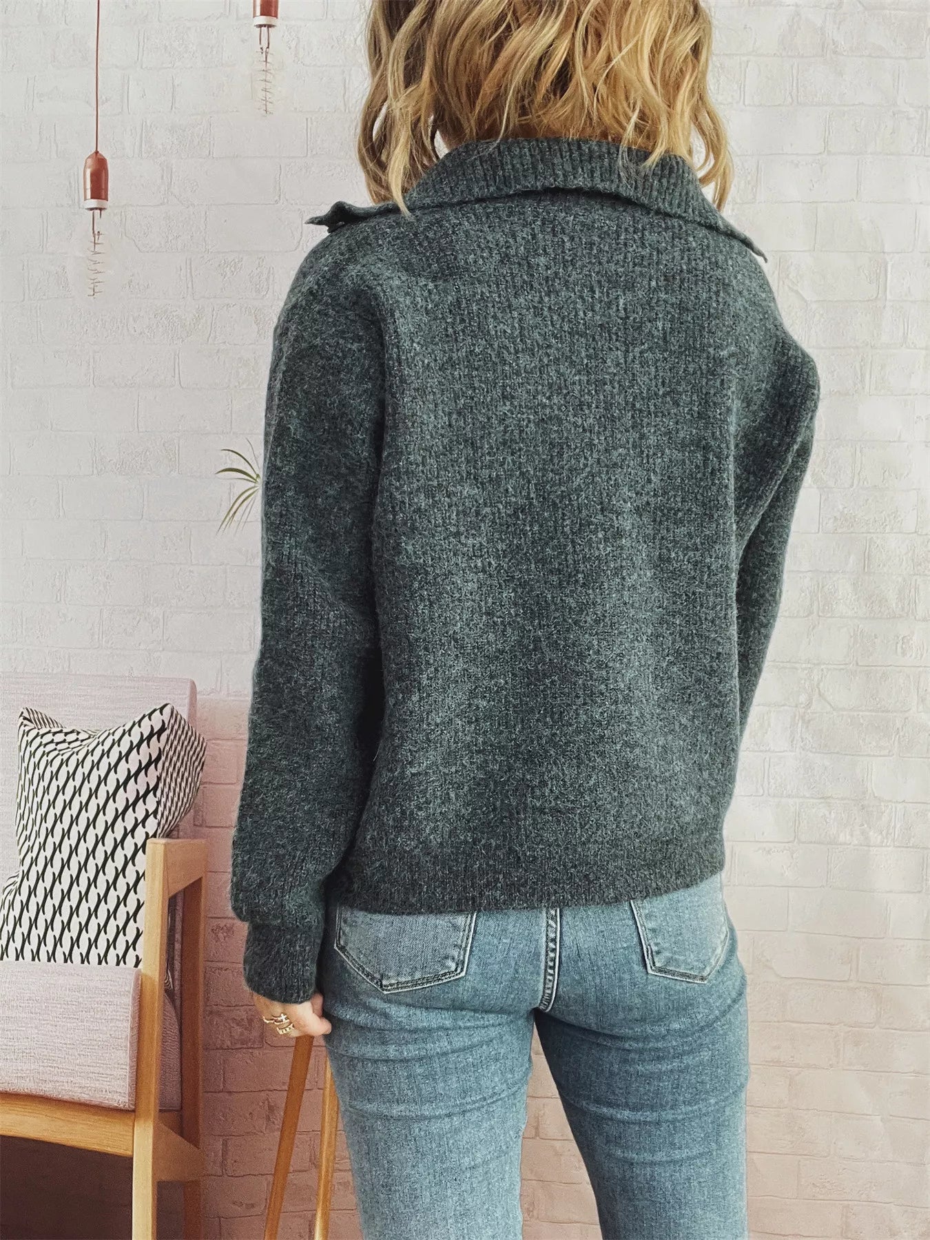 Ribbed Button - Up Cardigan - MAD RUFFI