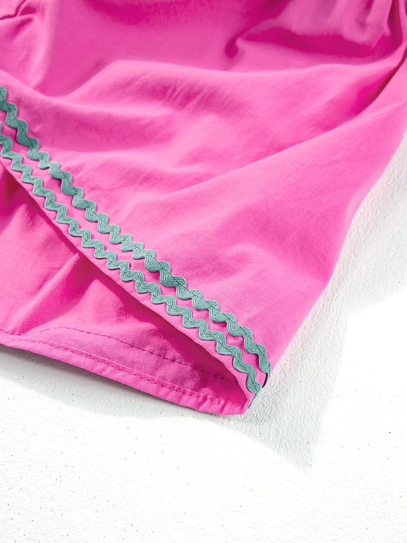 Ric Rac Colorblock Flutter Sleeve Tiered Dress - MAD RUFFI