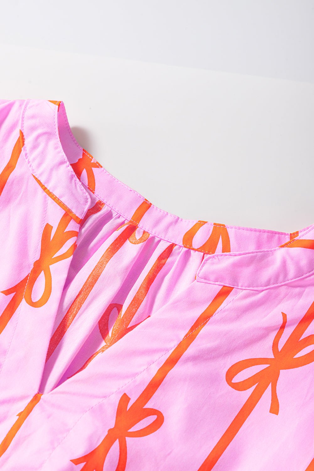 Rose Bow Clinched Waist Ruffled Plus Size Dress - MAD RUFFI