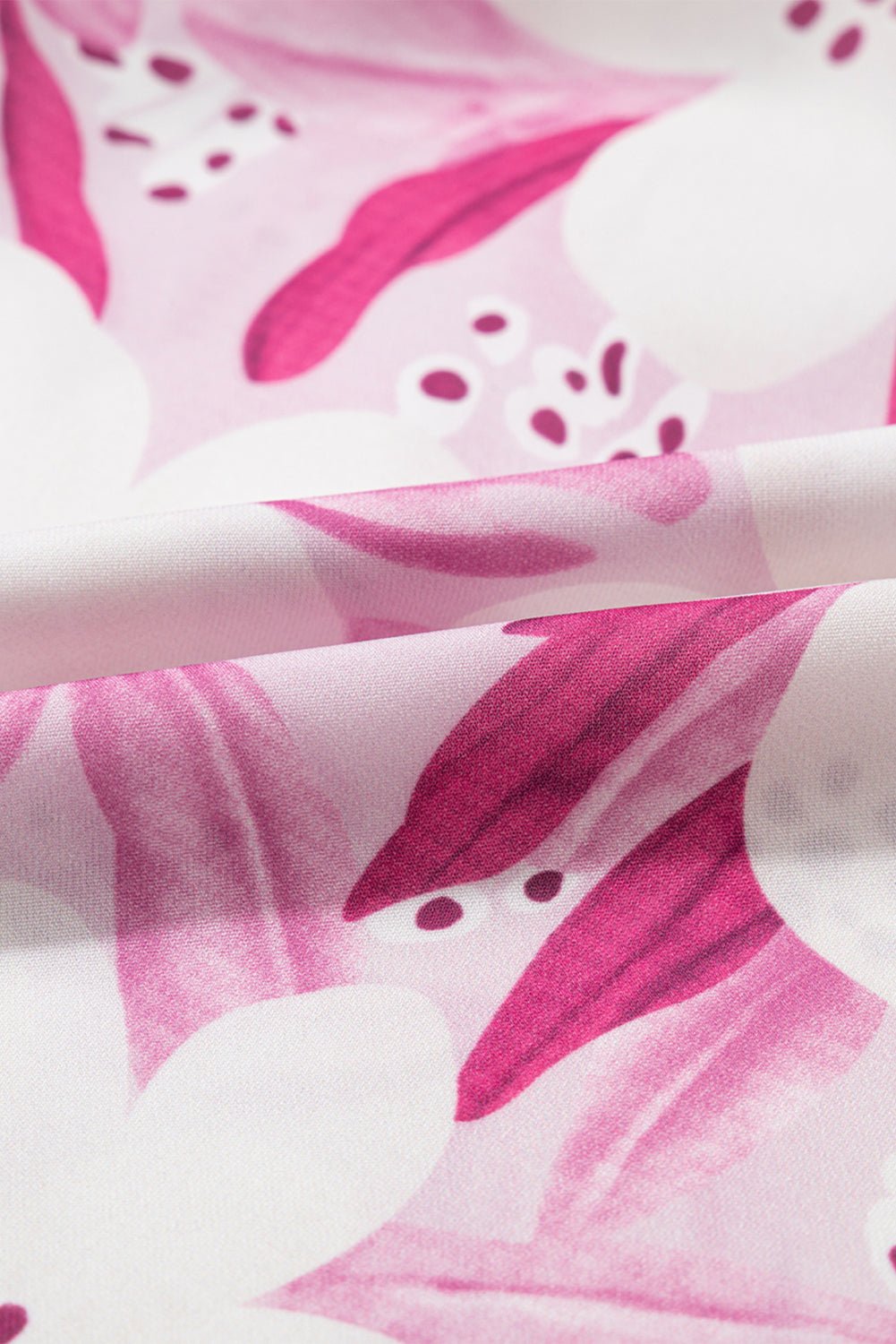 Rose Floral Frilled Collar Short Sleeve Blouse - MAD RUFFI