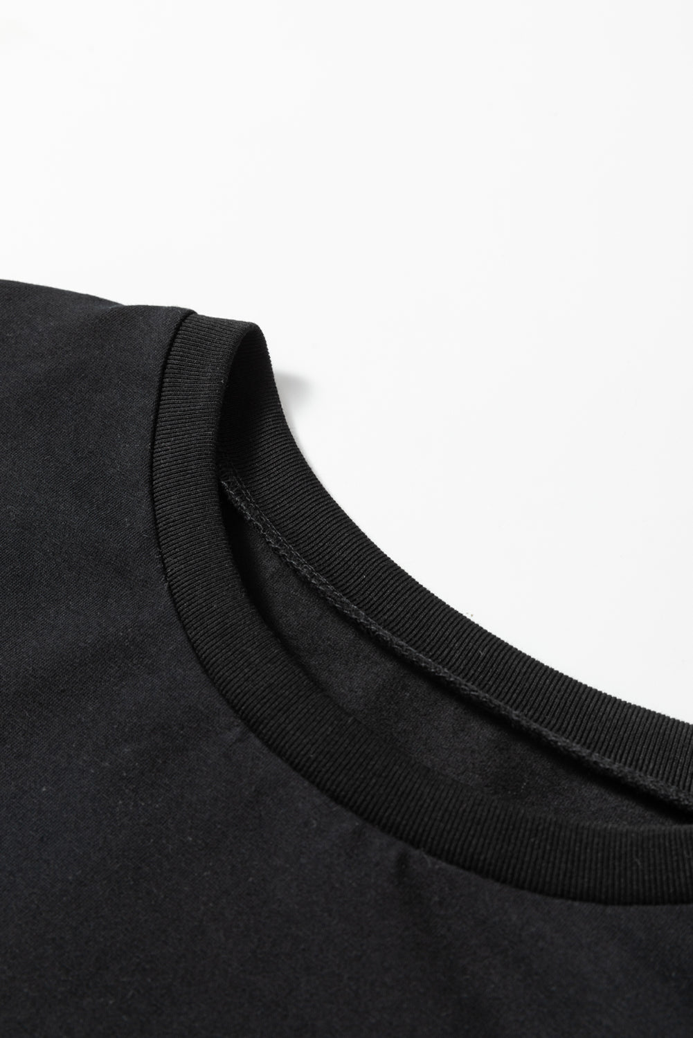 Rose Leopard Colorblock Patchwork Crew Neck Top - MAD RUFFI