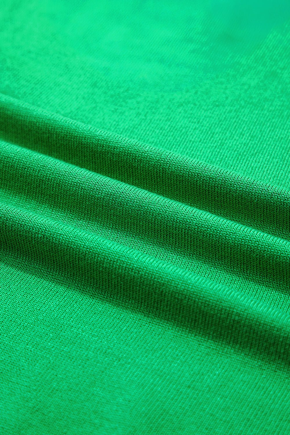 Rose Red Contrast Trim Round Neck Short Sleeve Loose Knit Top - MAD RUFFI