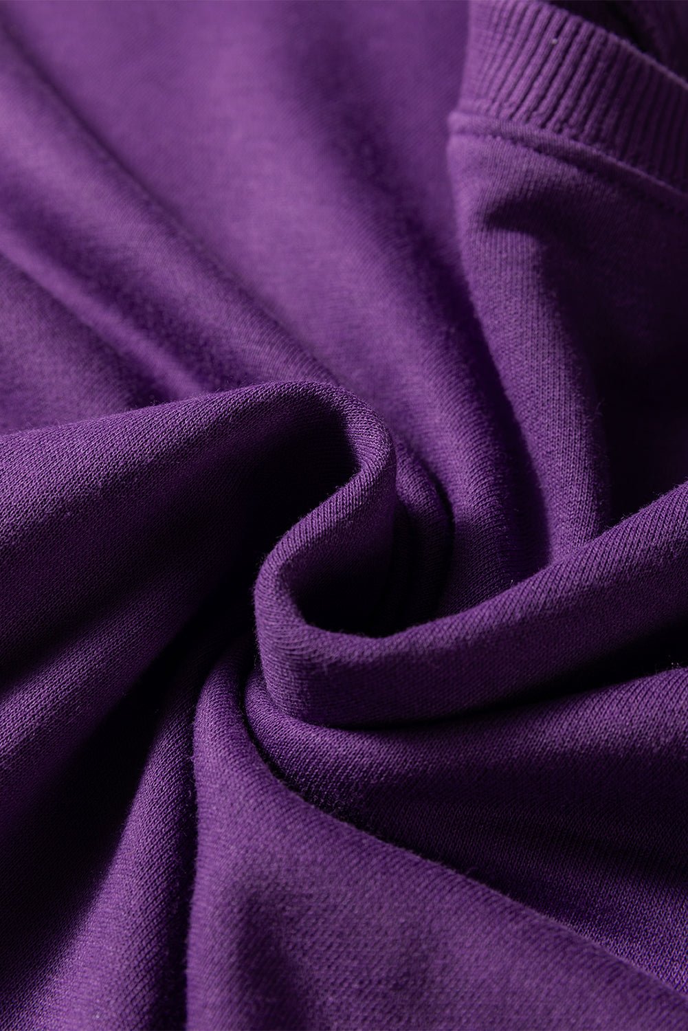 Rose Red Preppy Striped Sleeve Loose Sweatshirt - MAD RUFFI