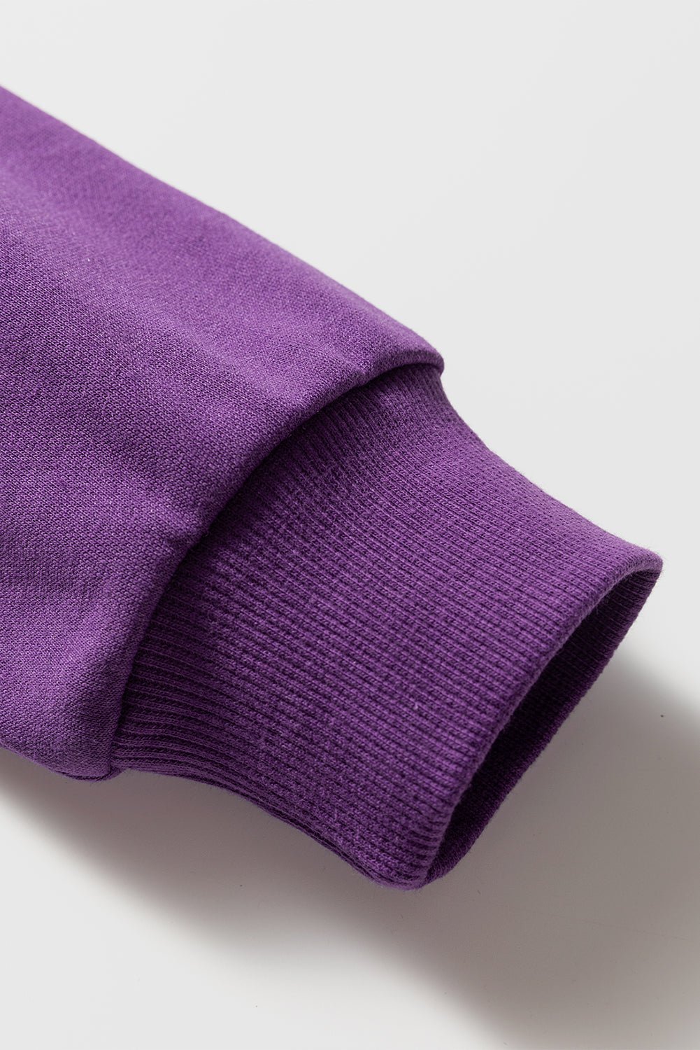 Rose Red Preppy Striped Sleeve Loose Sweatshirt - MAD RUFFI