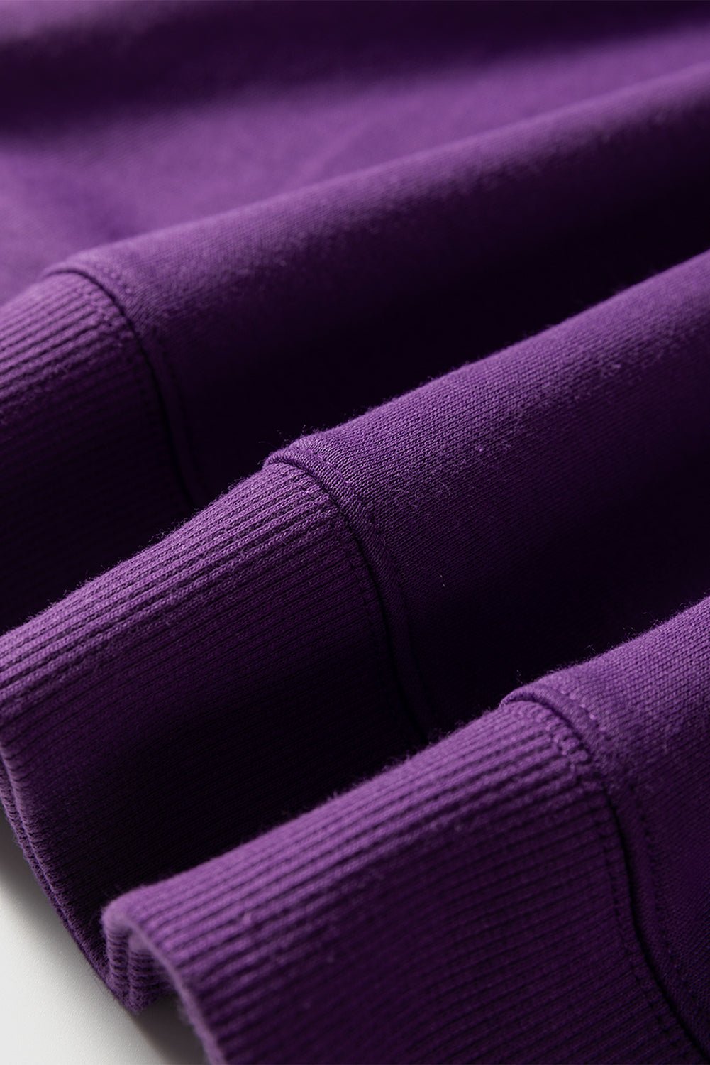 Rose Red Preppy Striped Sleeve Loose Sweatshirt - MAD RUFFI