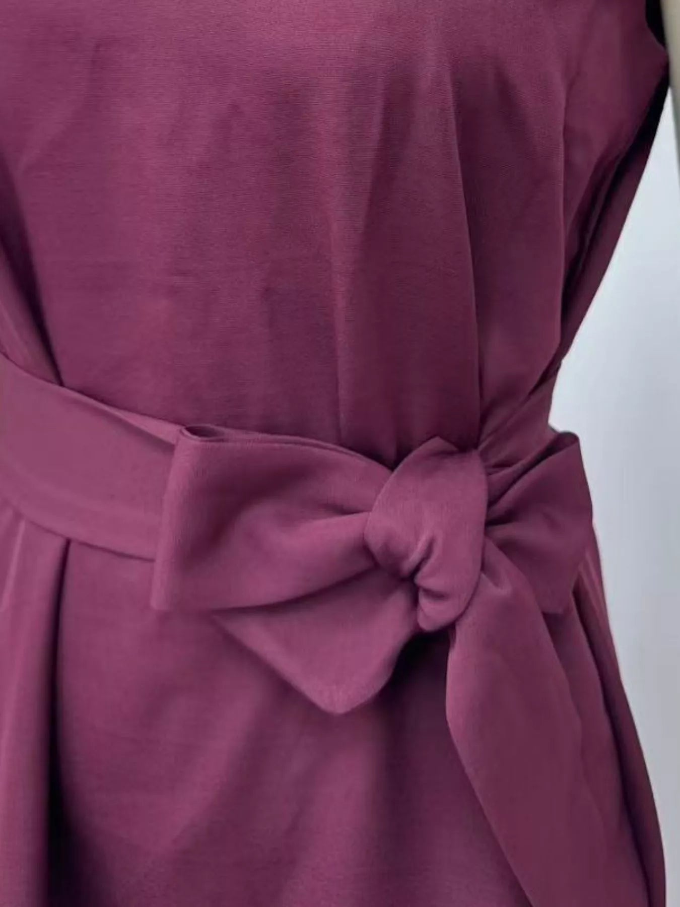 Round Neck Sleeveless Midi Dress - MAD RUFFI