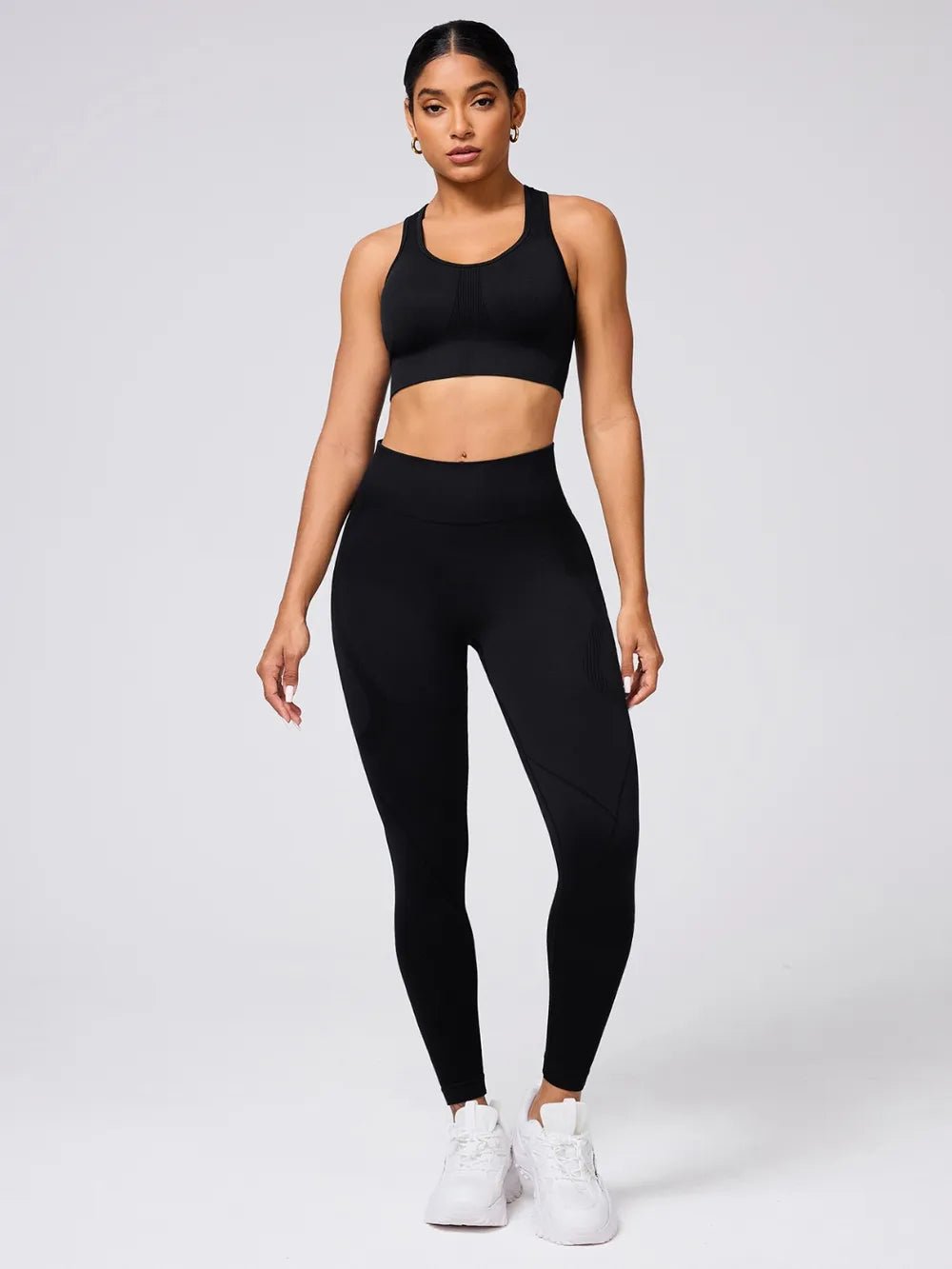 Round Neck Wide Strap Tank and Leggings Active Set - MAD RUFFI