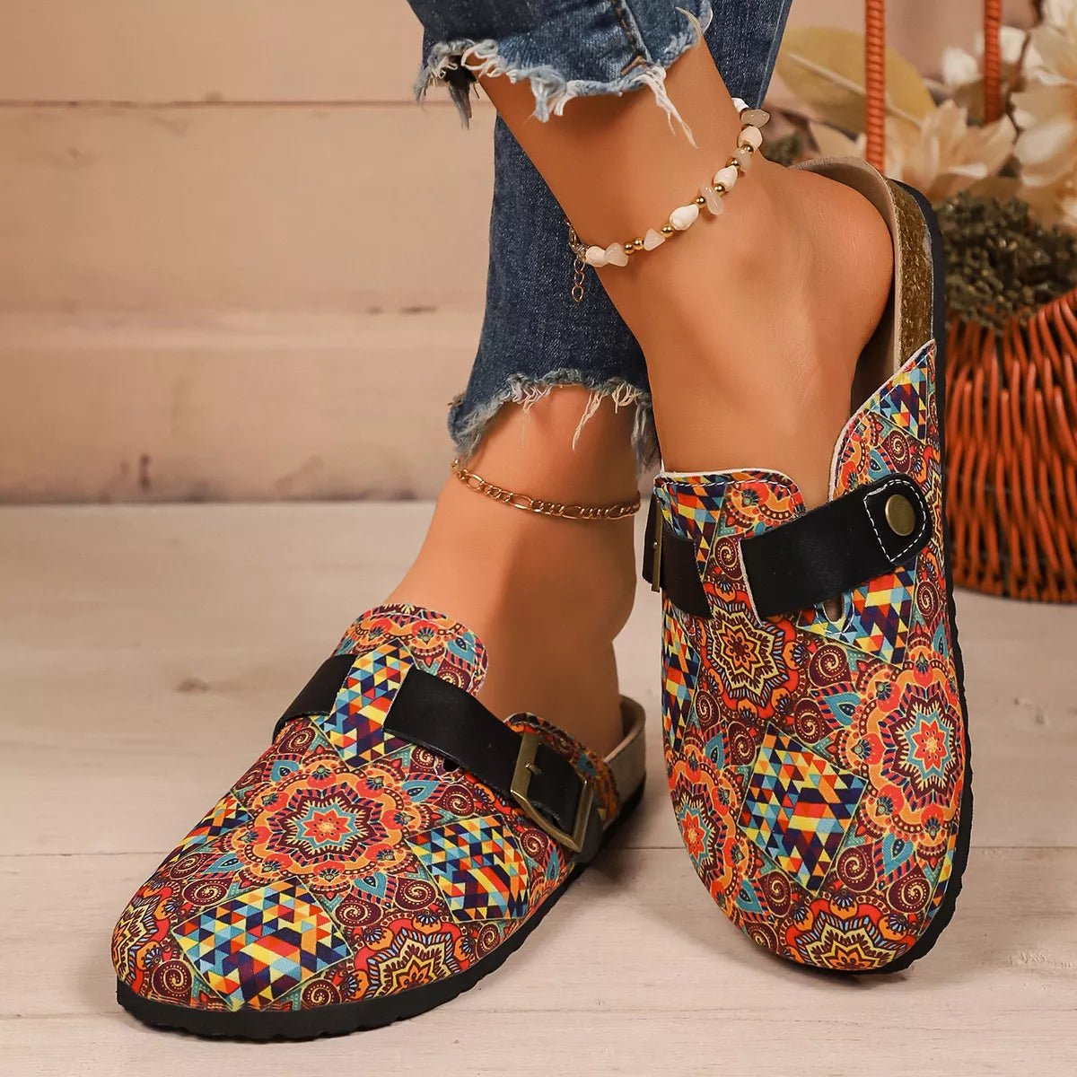 Round Toe Flats Slip - Ons - MAD RUFFI