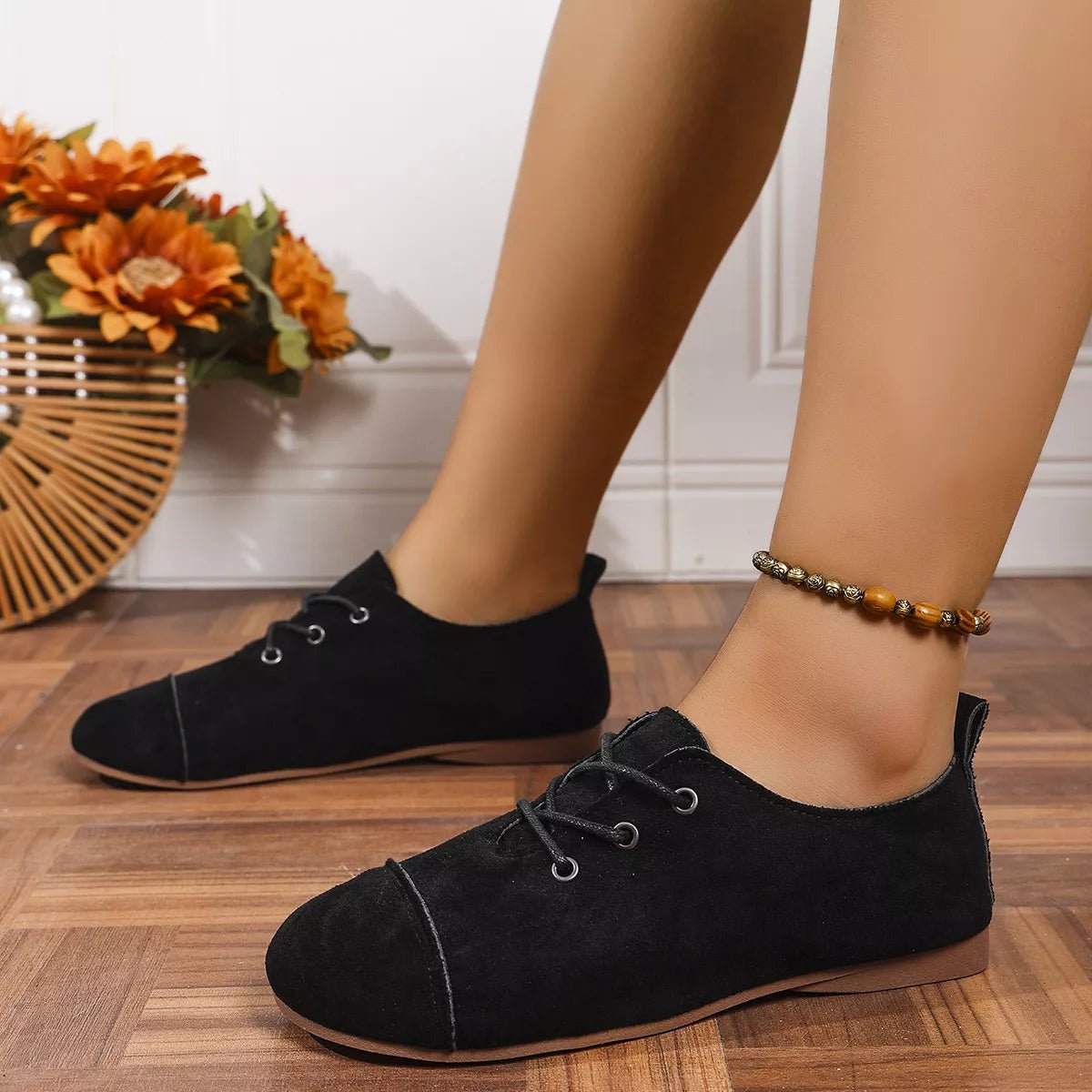 Round Toe Lace Up Sneaker - MAD RUFFI