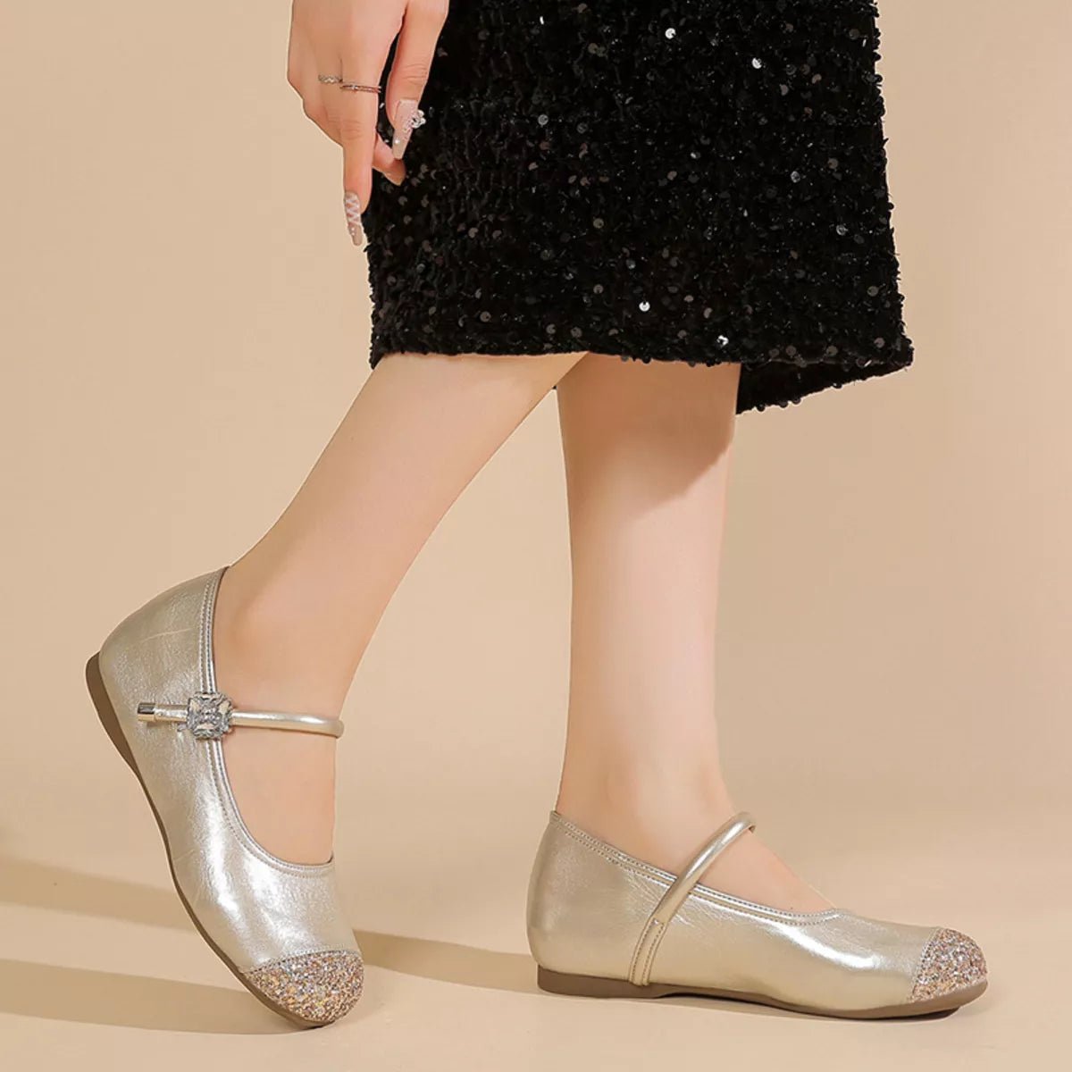 Round Toe Mary Jane Loafers - MAD RUFFI