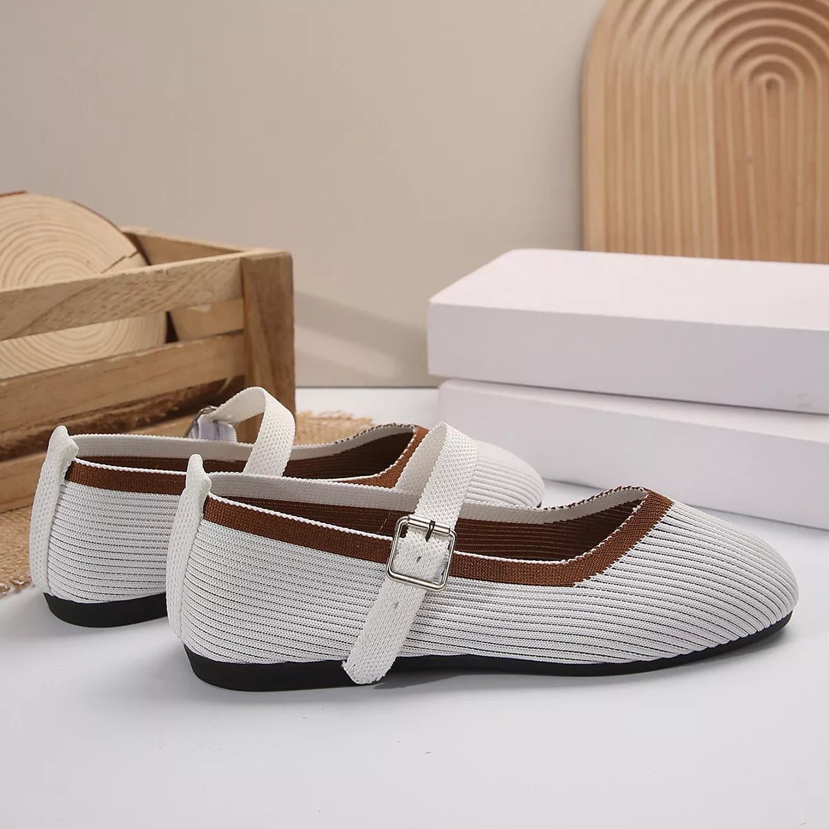 Round Toe Mesh Slip - Ons - MAD RUFFI