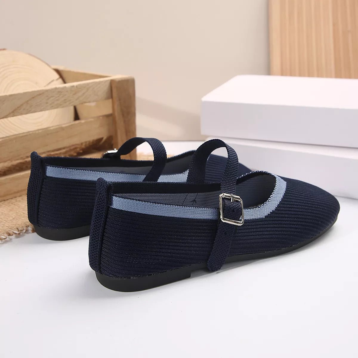 Round Toe Mesh Slip - Ons - MAD RUFFI