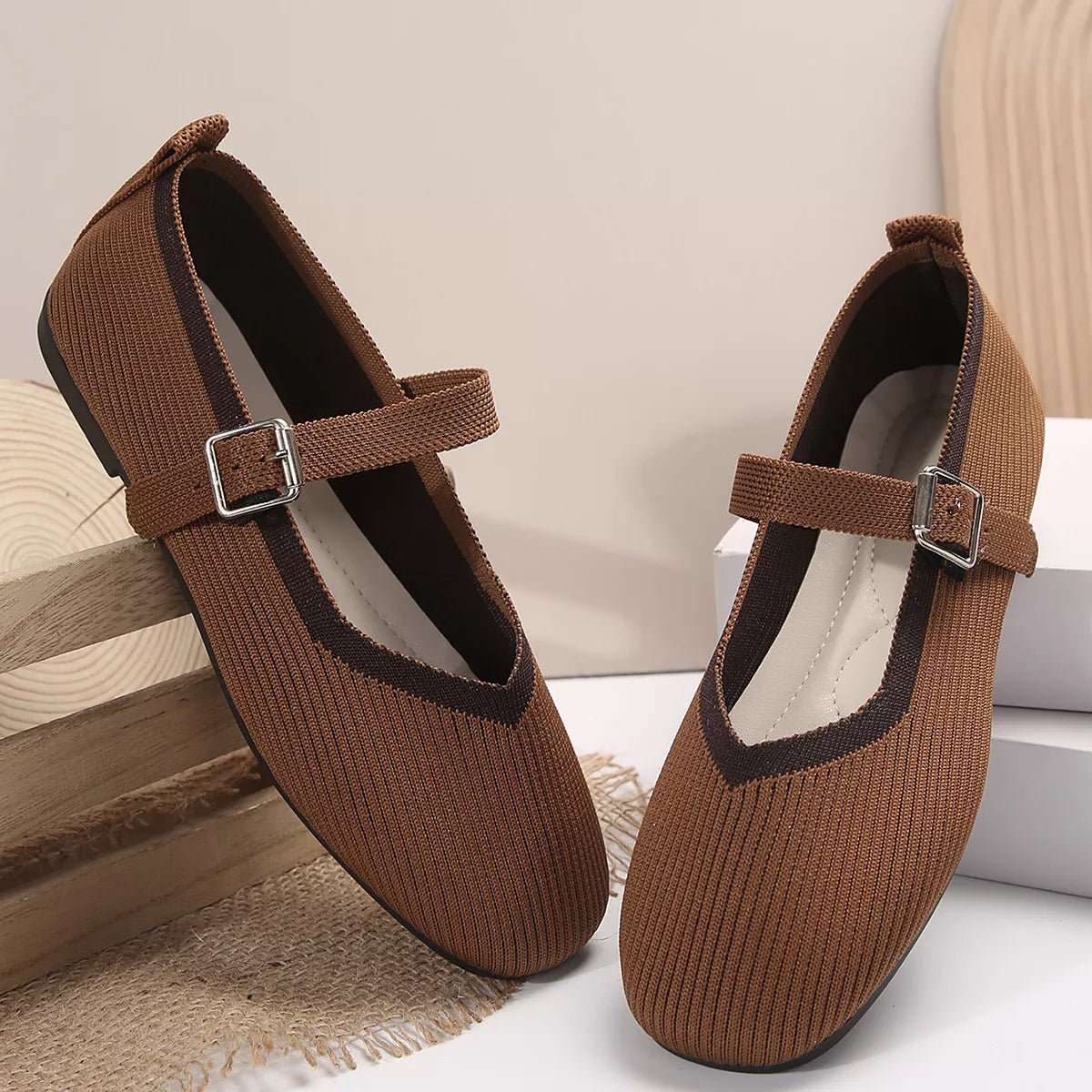 Round Toe Mesh Slip - Ons - MAD RUFFI