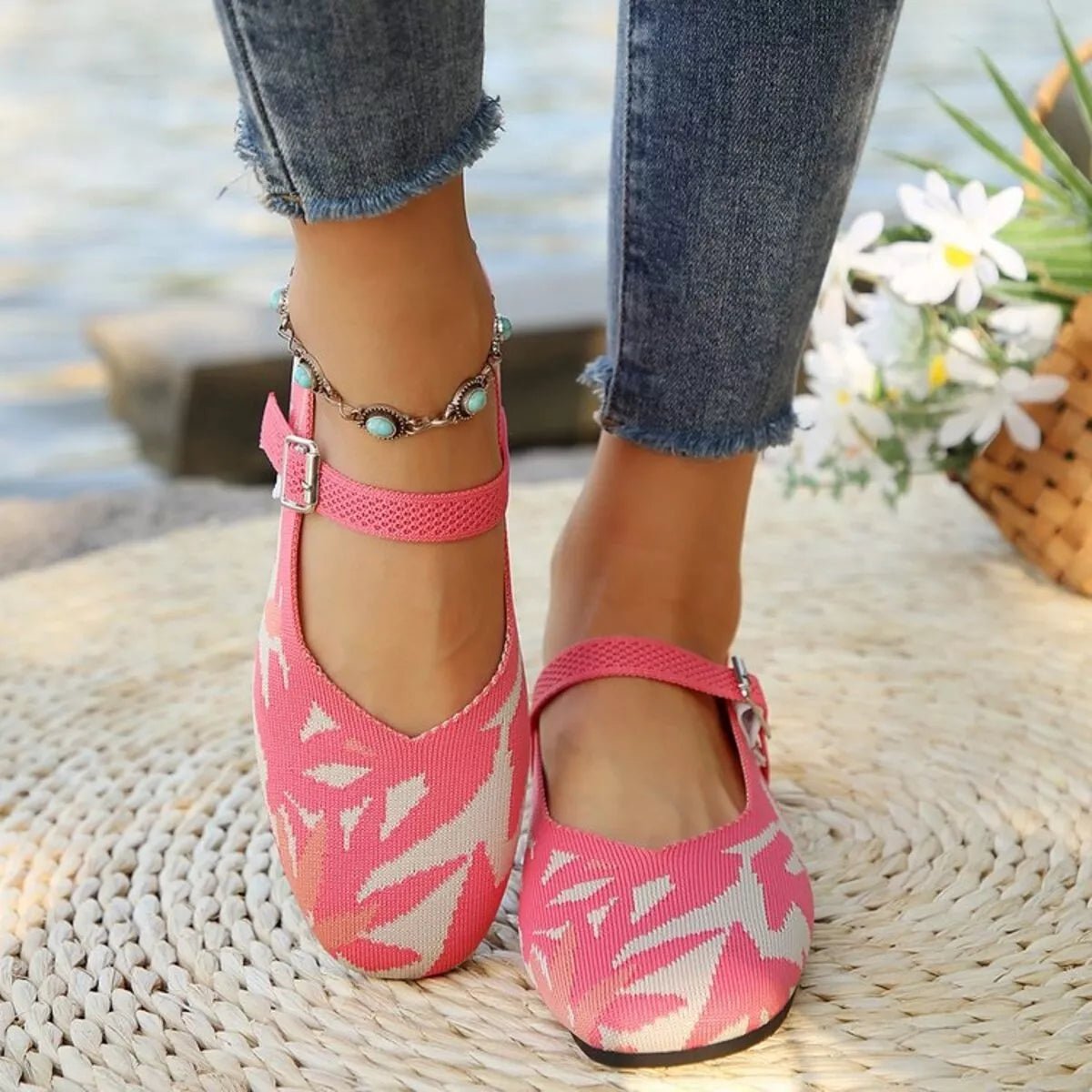 Round Toe Mesh Slip - Ons - MAD RUFFI