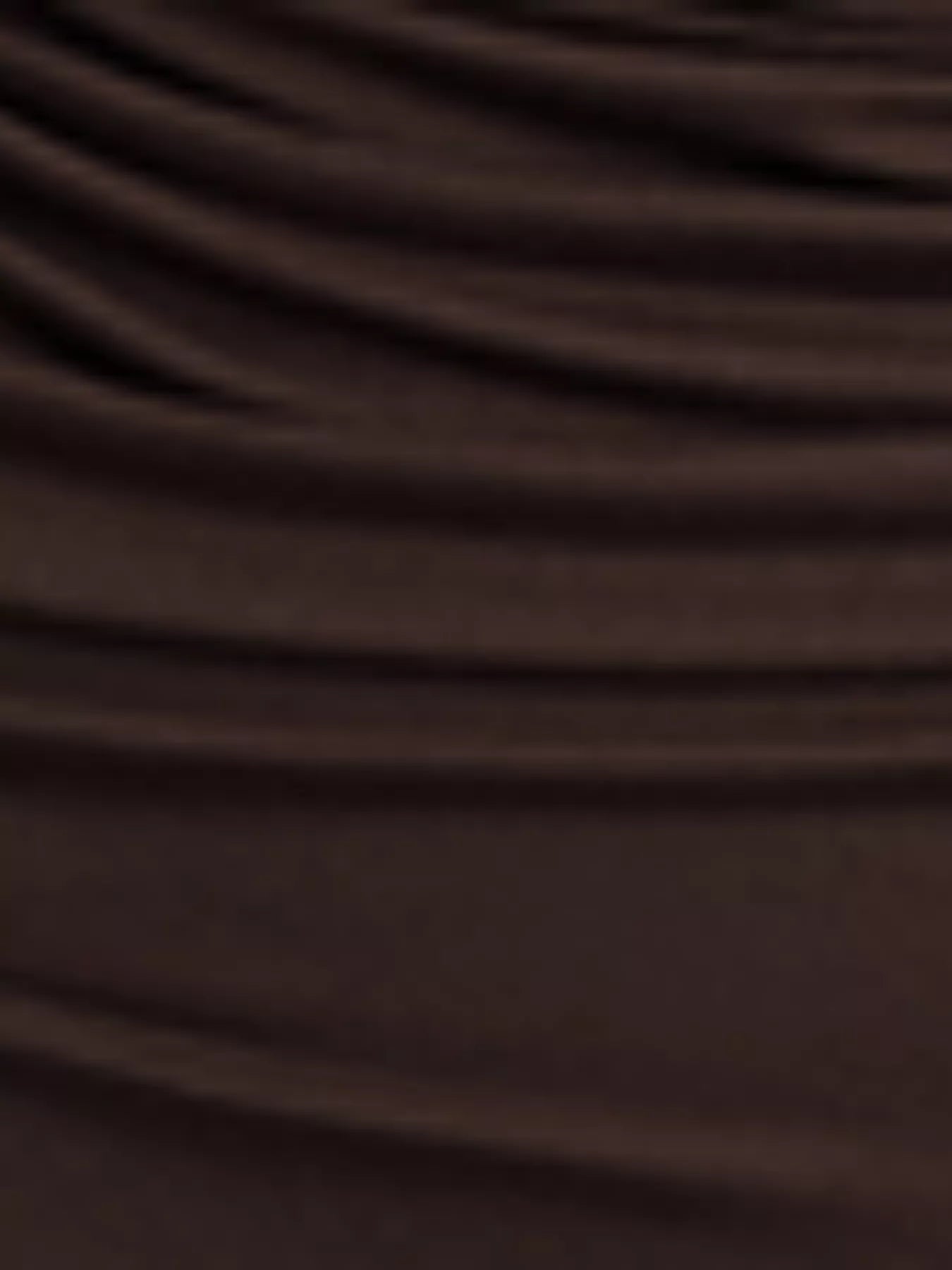 Ruched Long Sleeve A - Line Dress - MAD RUFFI