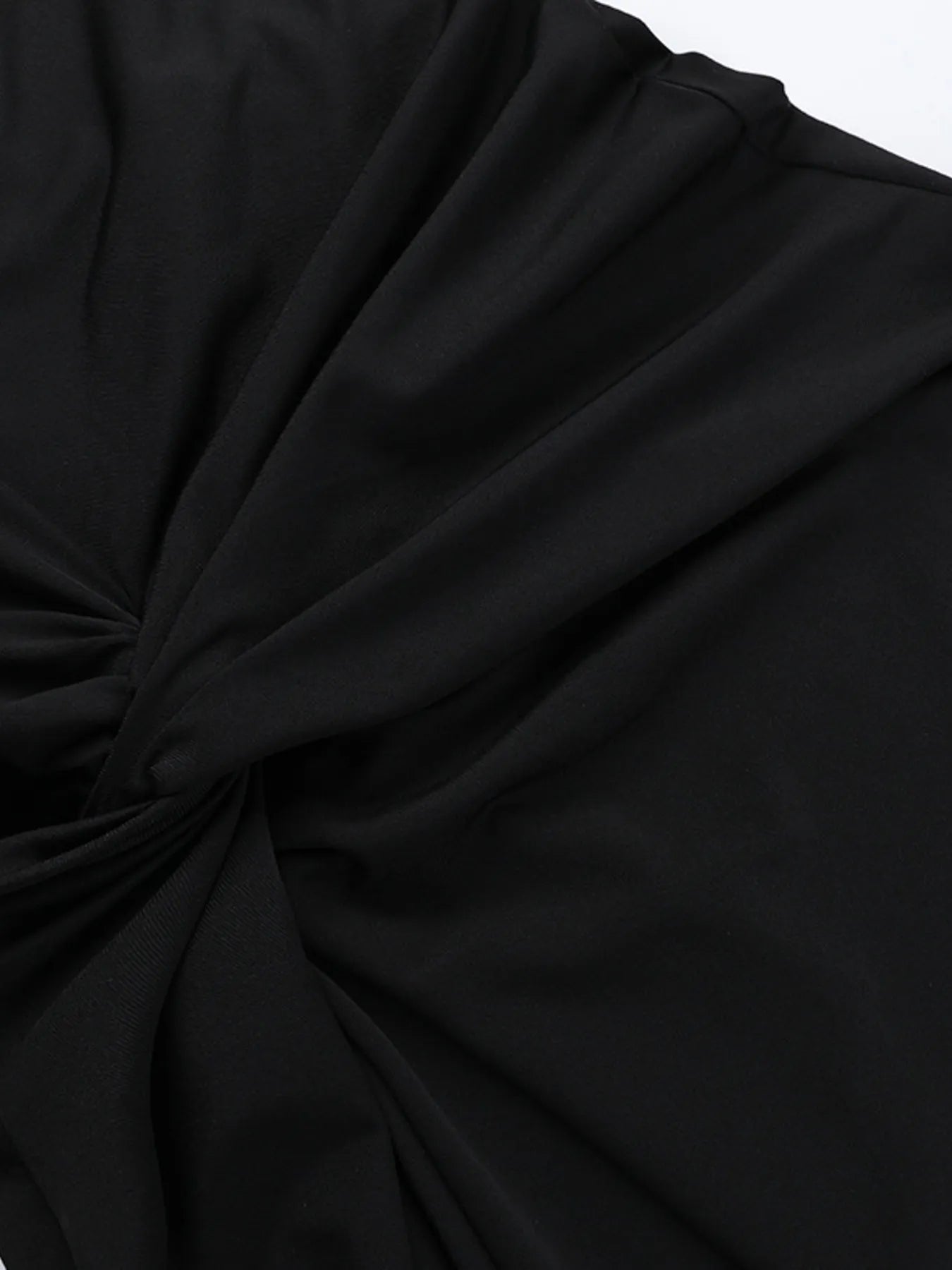 Ruched Slit Cap Sleeve Maxi Dress - MAD RUFFI