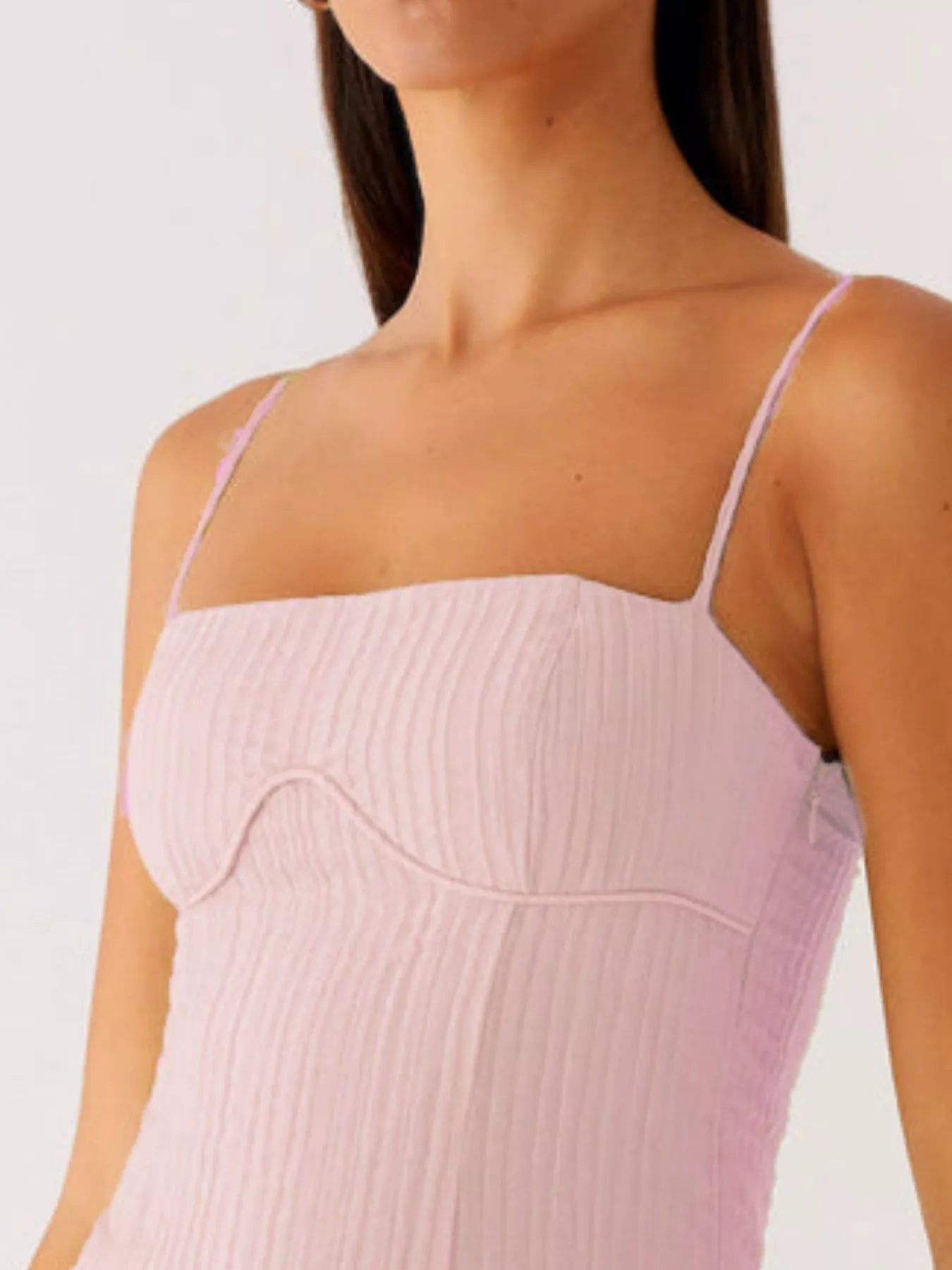 Ruffle Hem Cami Mini Dress - MAD RUFFI