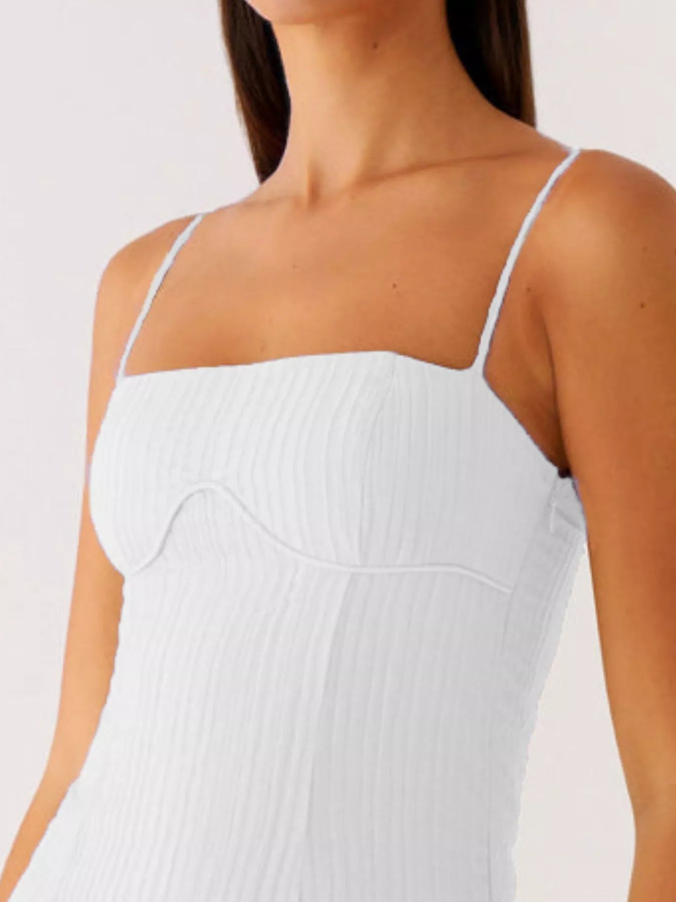 Ruffle Hem Cami Mini Dress - MAD RUFFI