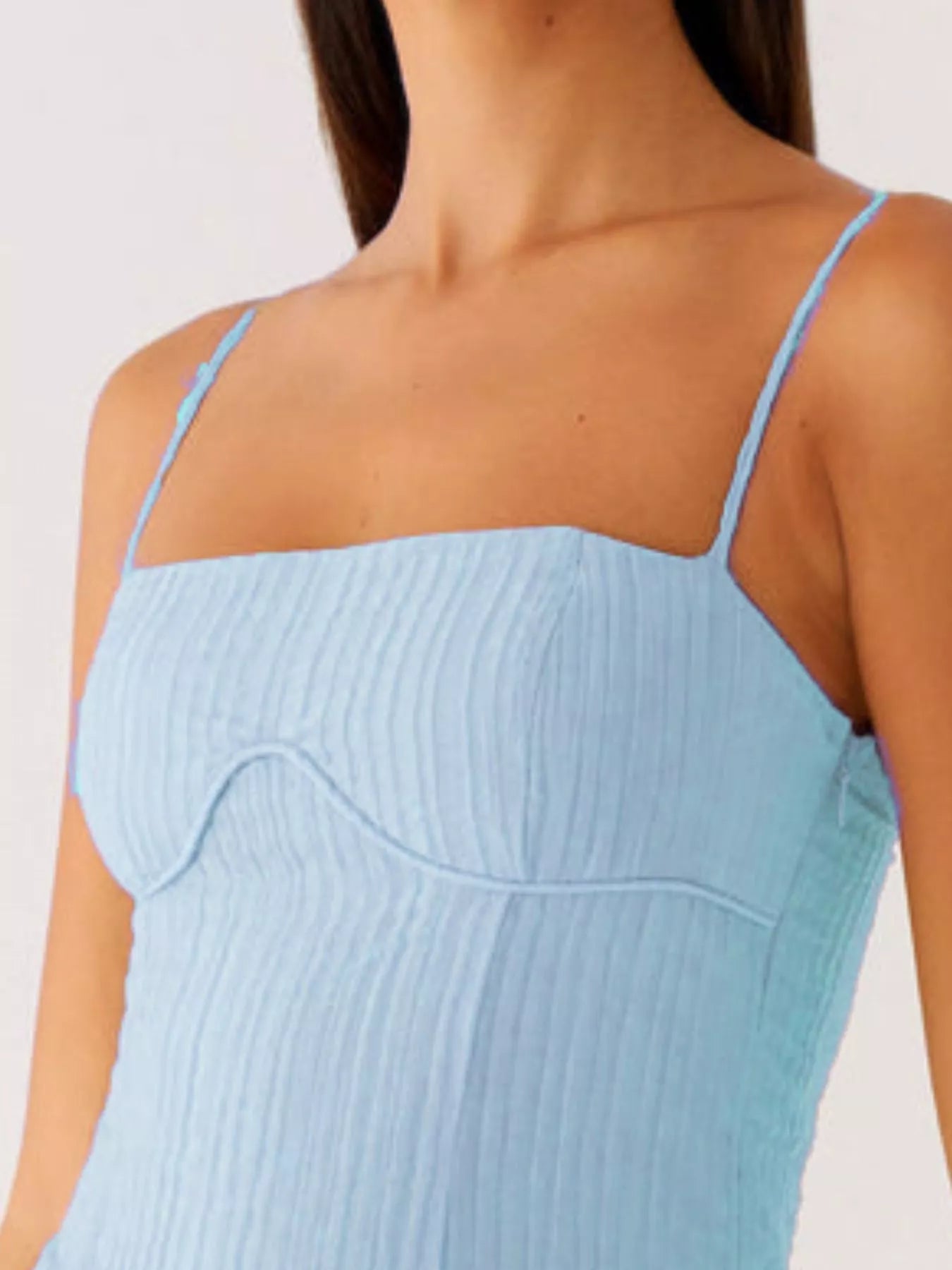 Ruffle Hem Cami Mini Dress - MAD RUFFI