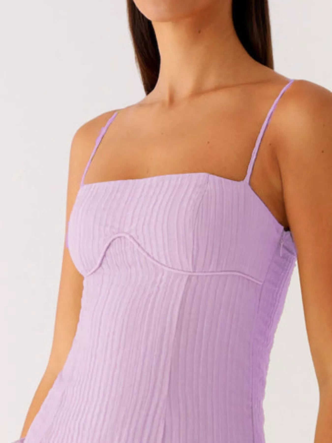 Ruffle Hem Cami Mini Dress - MAD RUFFI