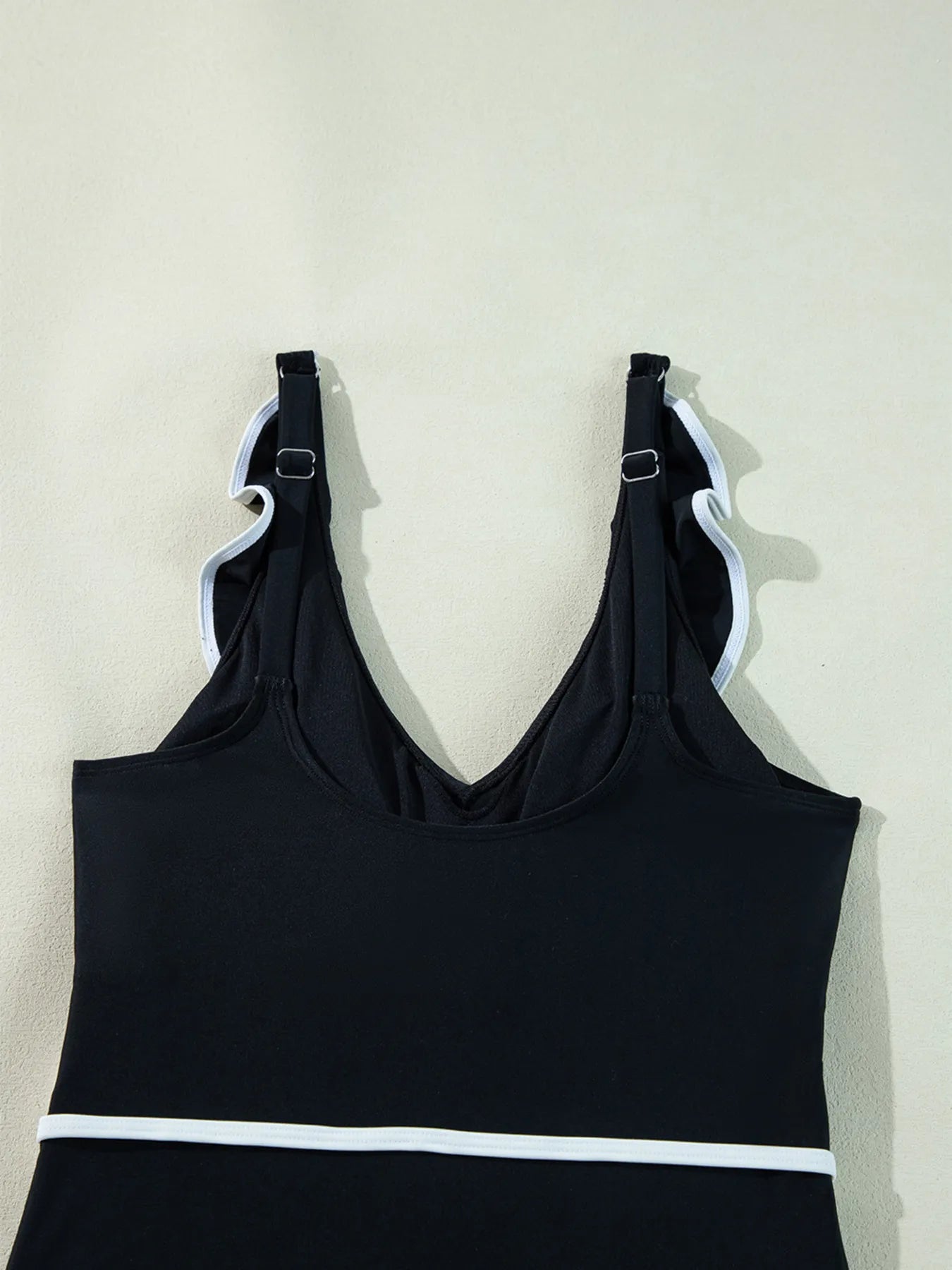 Ruffle Trim V - Neck One - Piece Swimsuit - MAD RUFFI