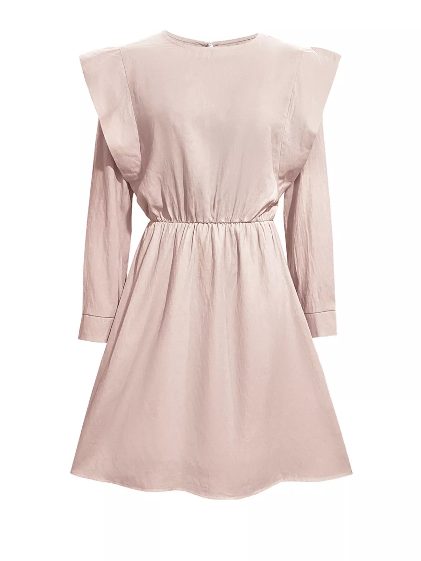 Ruffled Long Sleeve Mini Dress - MAD RUFFI