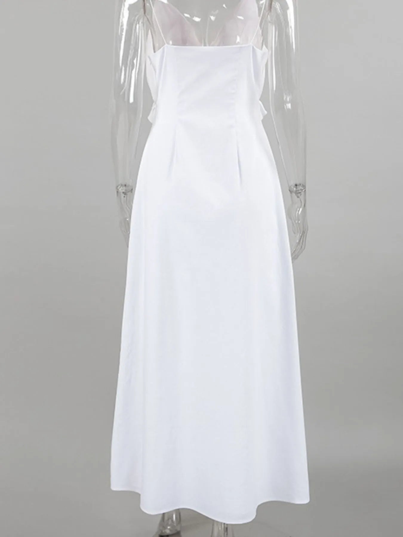 Ruffled V - Neck Maxi Dress - MAD RUFFI