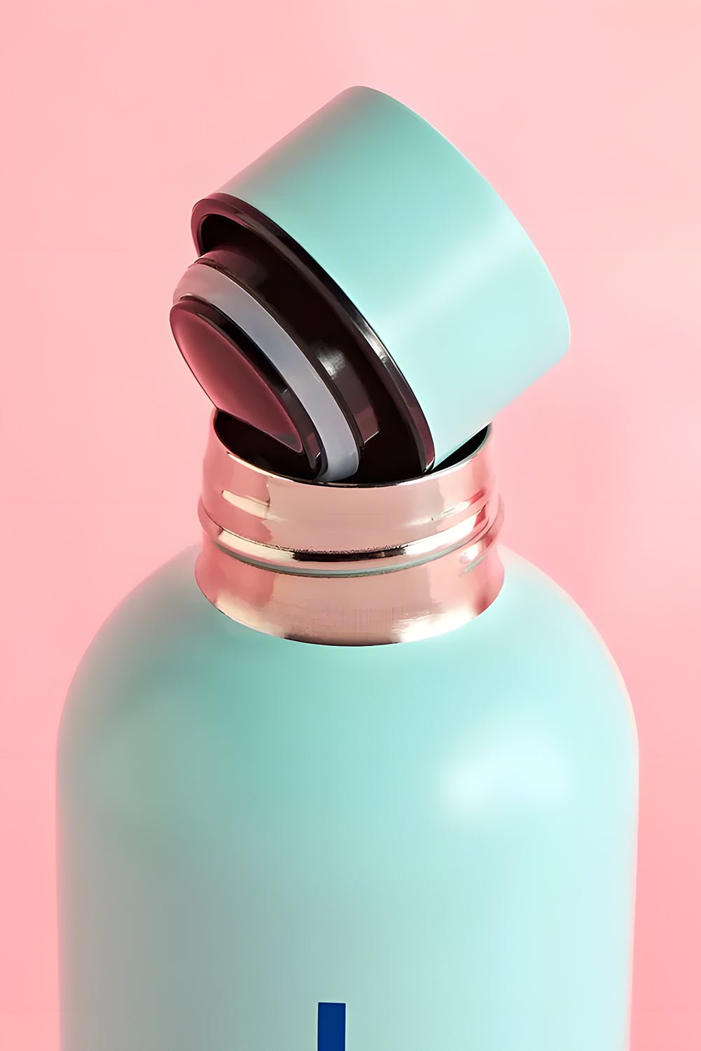 Sachet Pink Cute Graphic Stainless Steel Water Bottle - MAD RUFFI