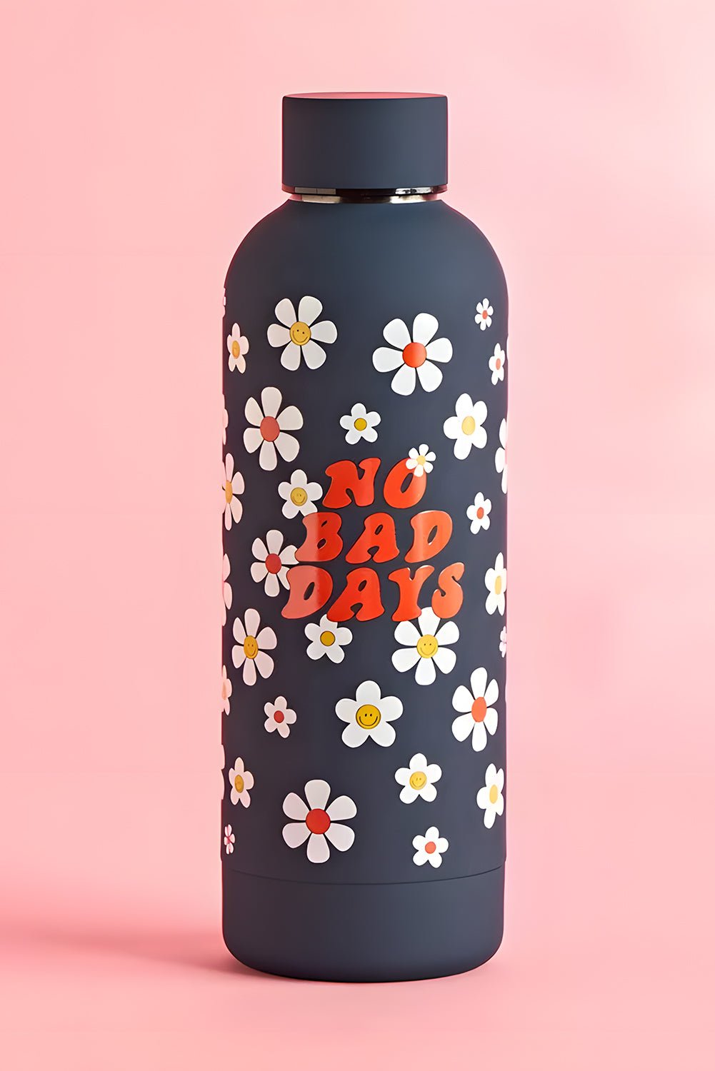 Sachet Pink Cute Graphic Stainless Steel Water Bottle - MAD RUFFI