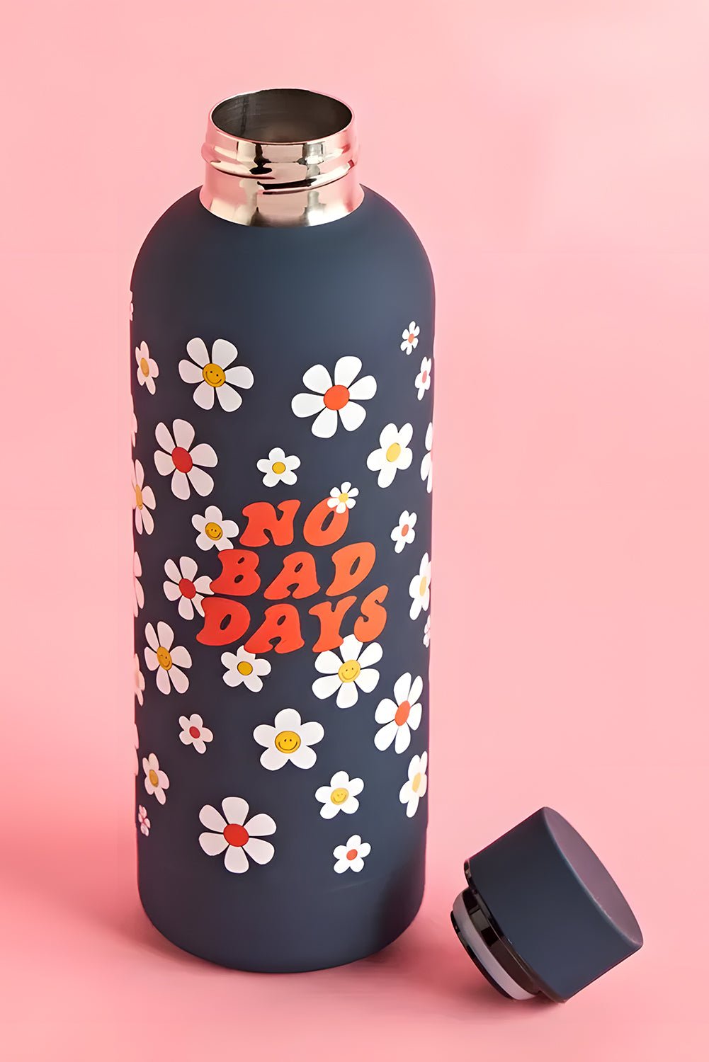 Sachet Pink Cute Graphic Stainless Steel Water Bottle - MAD RUFFI