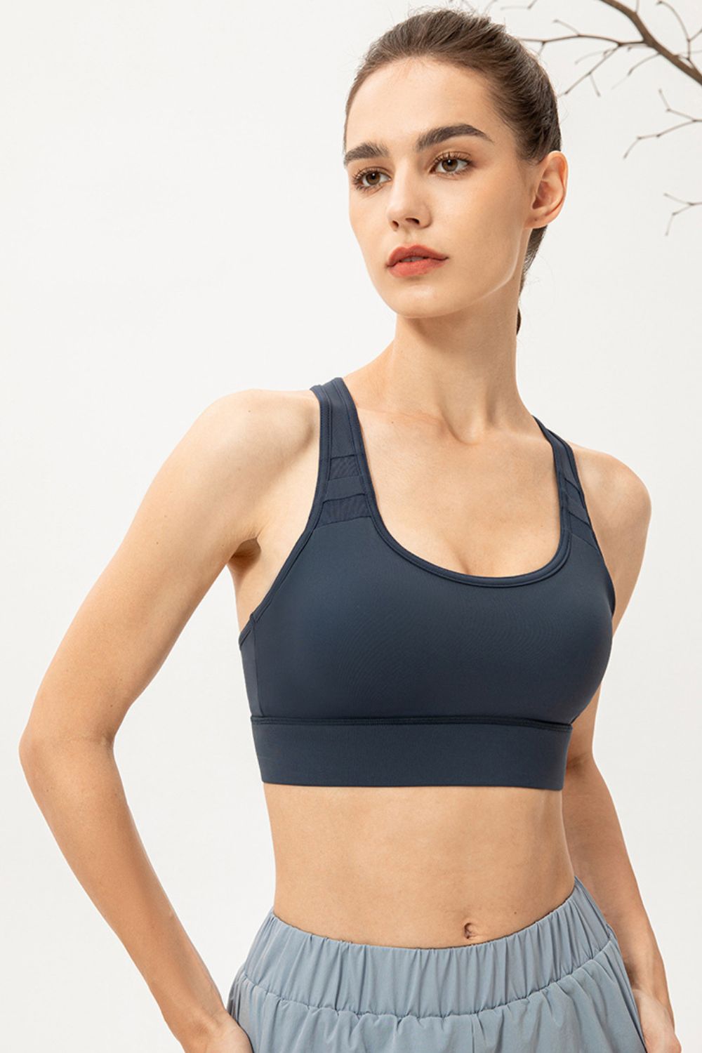 Scoop Neck Long Sports Bra - MAD RUFFI