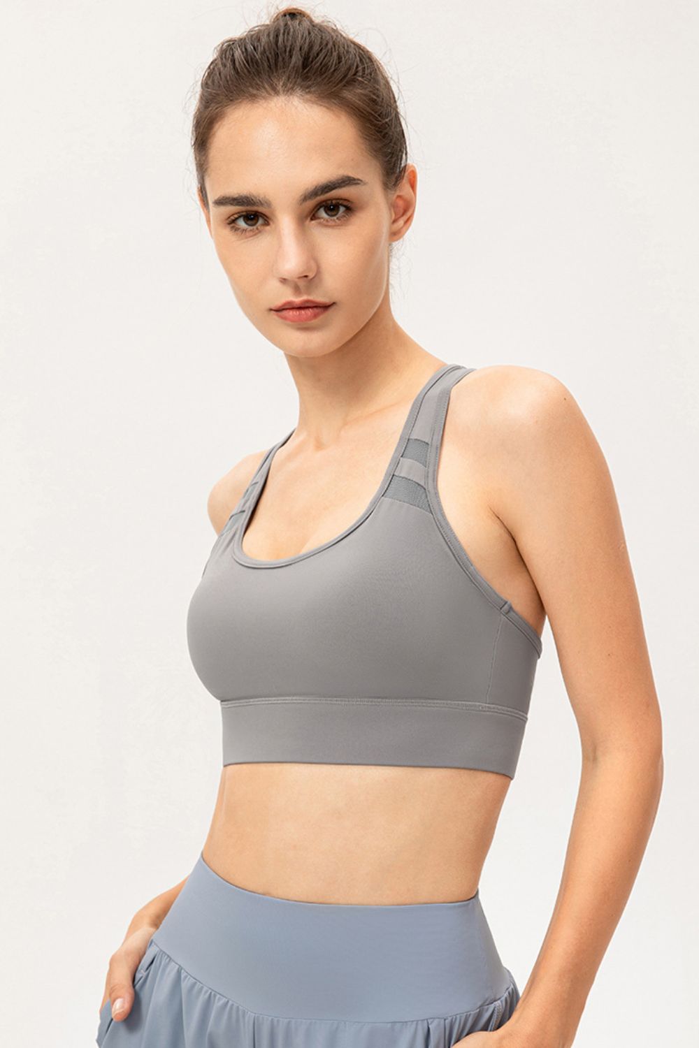 Scoop Neck Long Sports Bra - MAD RUFFI