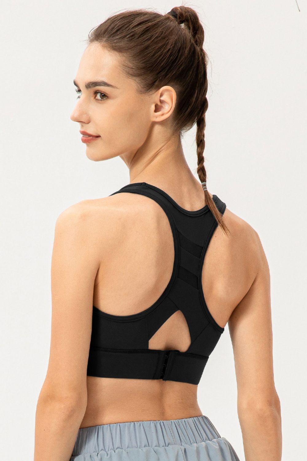 Scoop Neck Long Sports Bra - MAD RUFFI