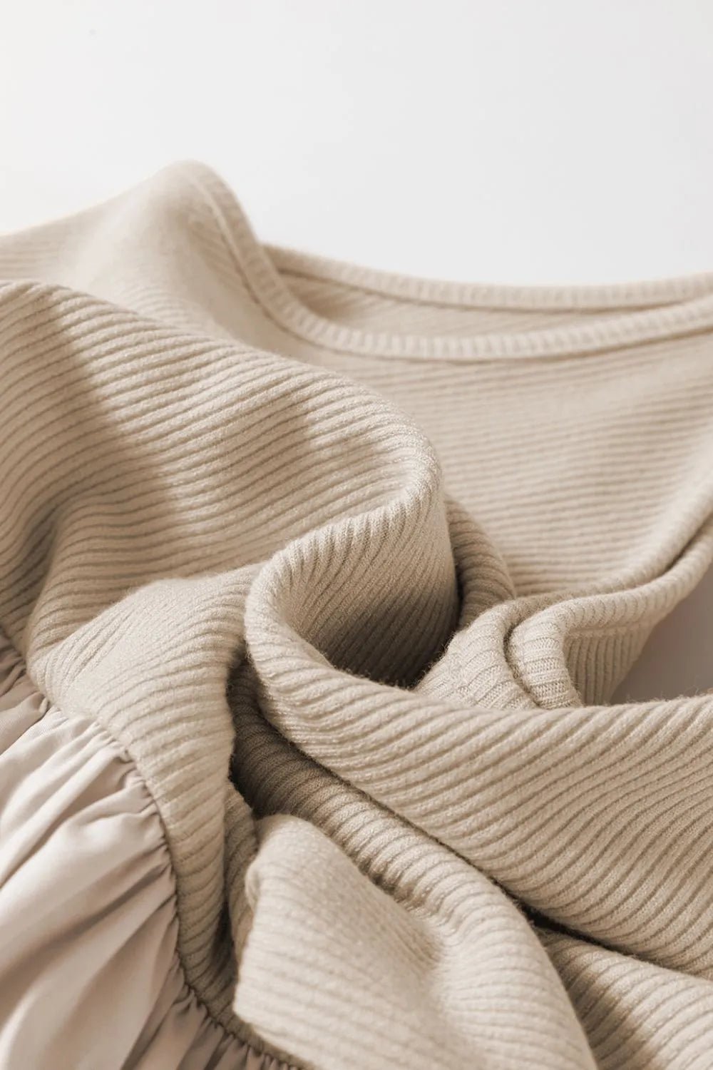 Scoop Neck Ribbed Bodice Sleeveless Midi Tank Dress - MAD RUFFI