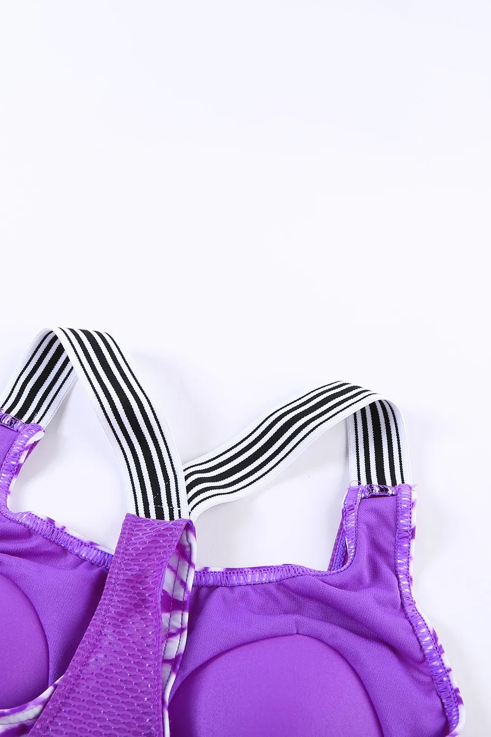 Scoop Neck Wide Strap Tankini Set - MAD RUFFI