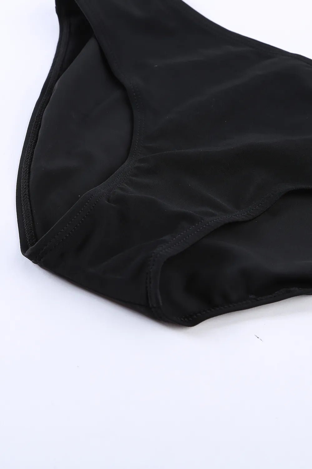 Scoop Neck Wide Strap Tankini Set - MAD RUFFI