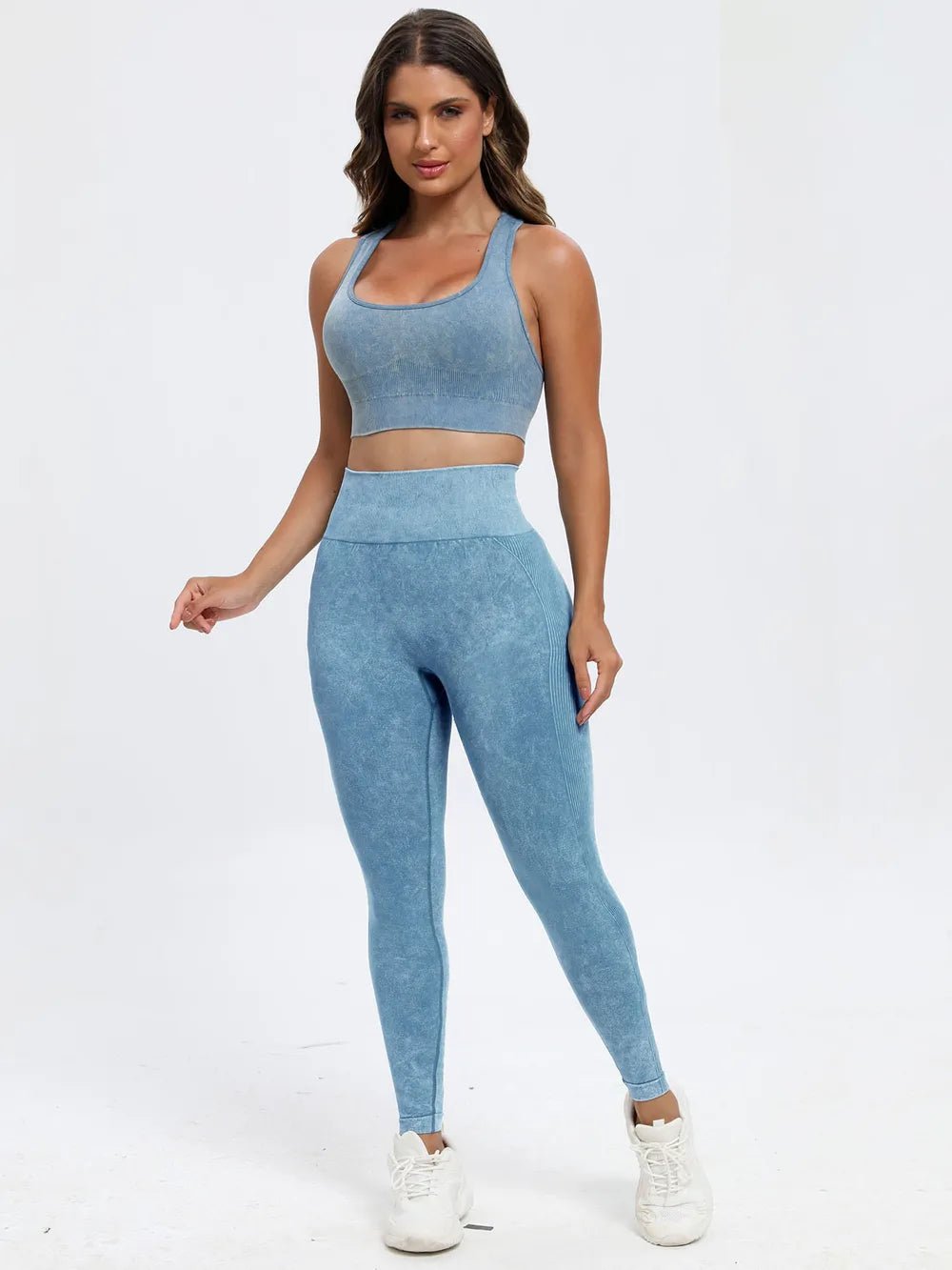 Scoop Neck Wide Strap Top and Pants Active Set - MAD RUFFI