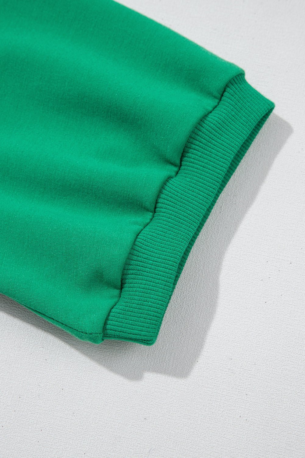 Sea Green Half Zip Puff Sleeve Top and Ruffle Shorts Set - MAD RUFFI