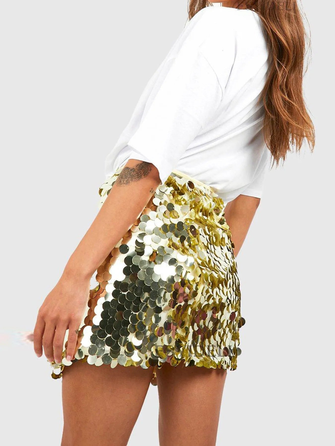 Sequin Mini Skirt - MAD RUFFI