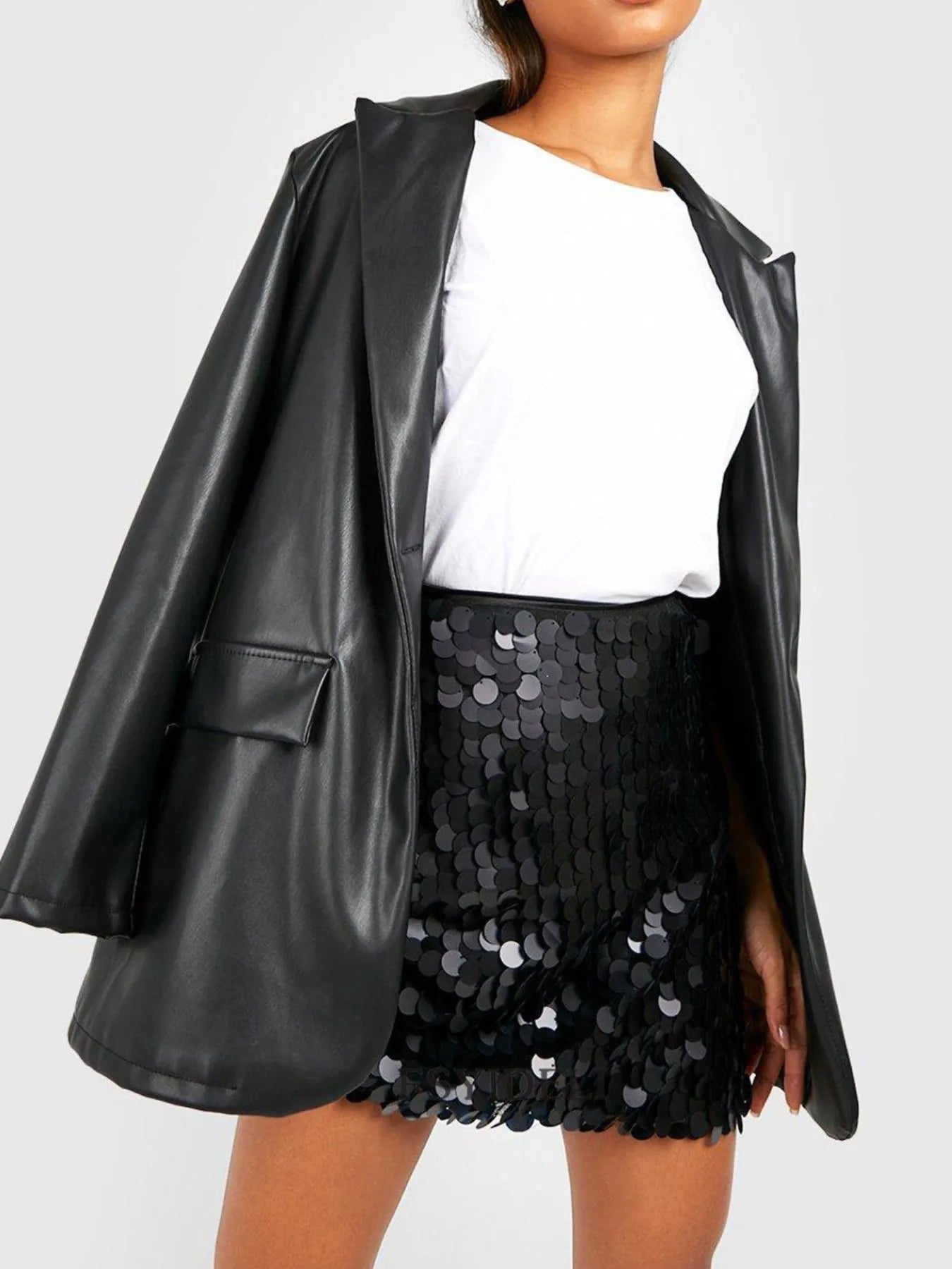 Sequin Mini Skirt - MAD RUFFI