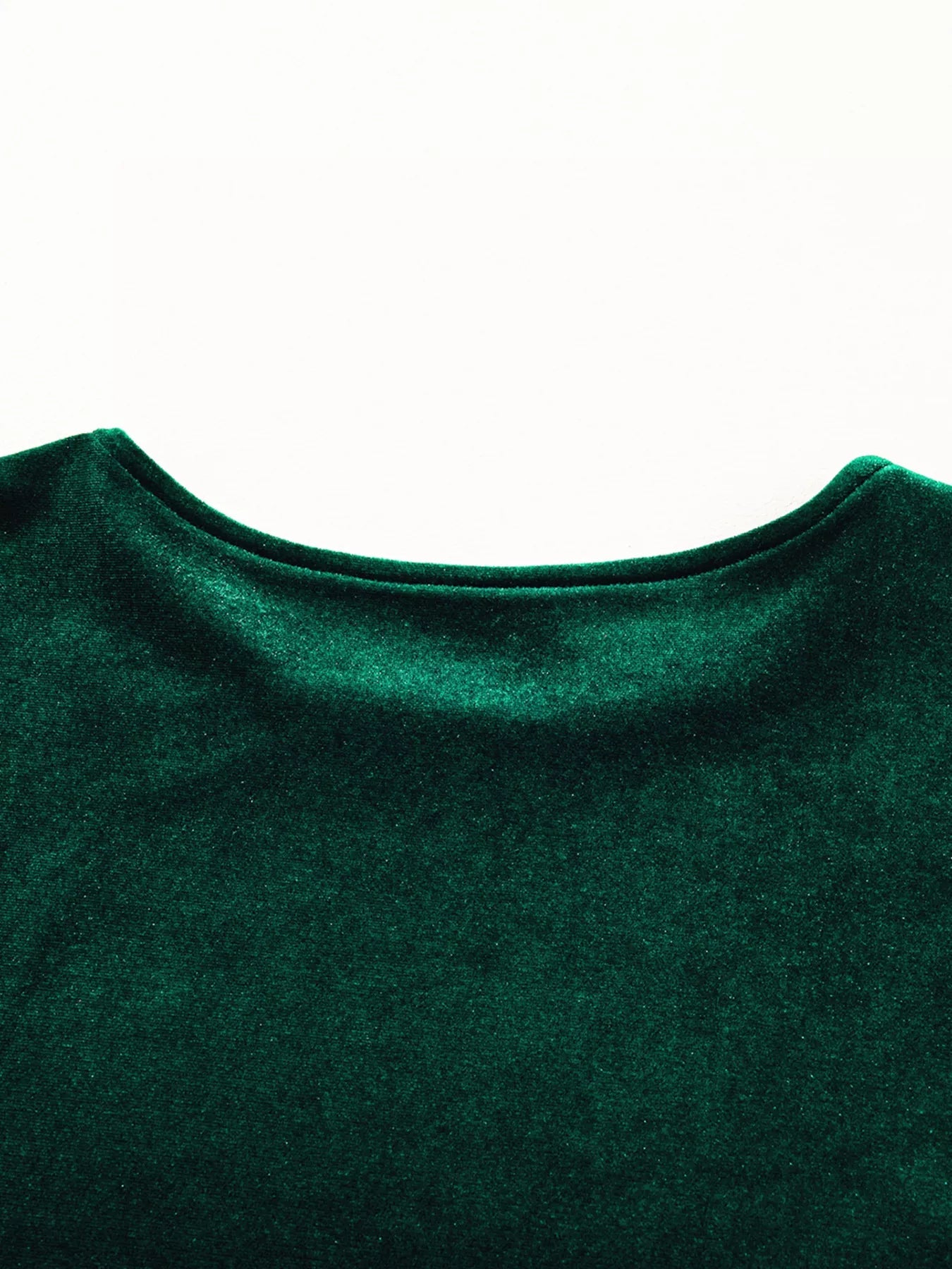 Sequin Puff Sleeve High Waist Tiered Velvet Mini Dress - MAD RUFFI