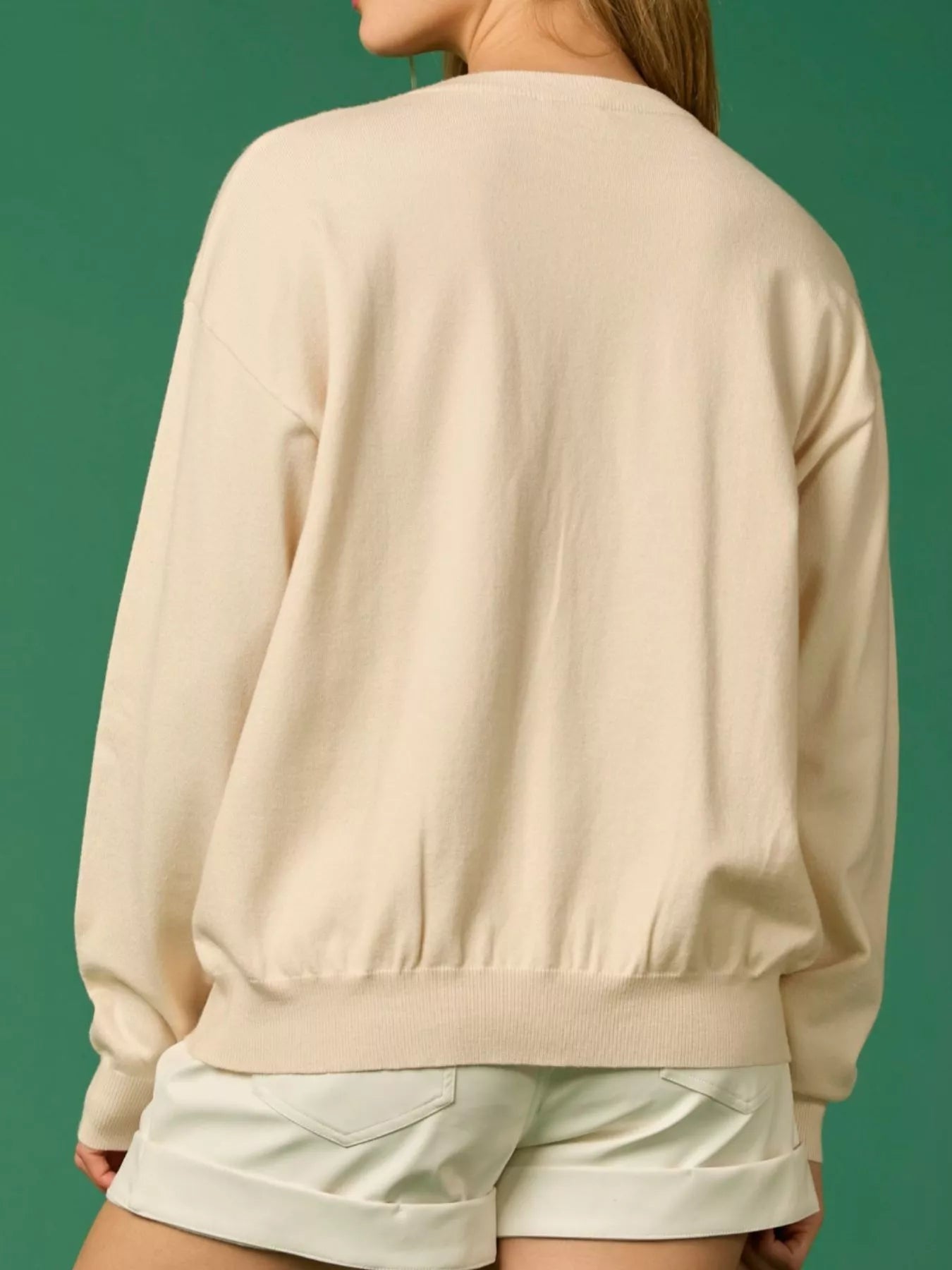 Sequined Nutcracker Long Sleeve Sweatshirt - MAD RUFFI