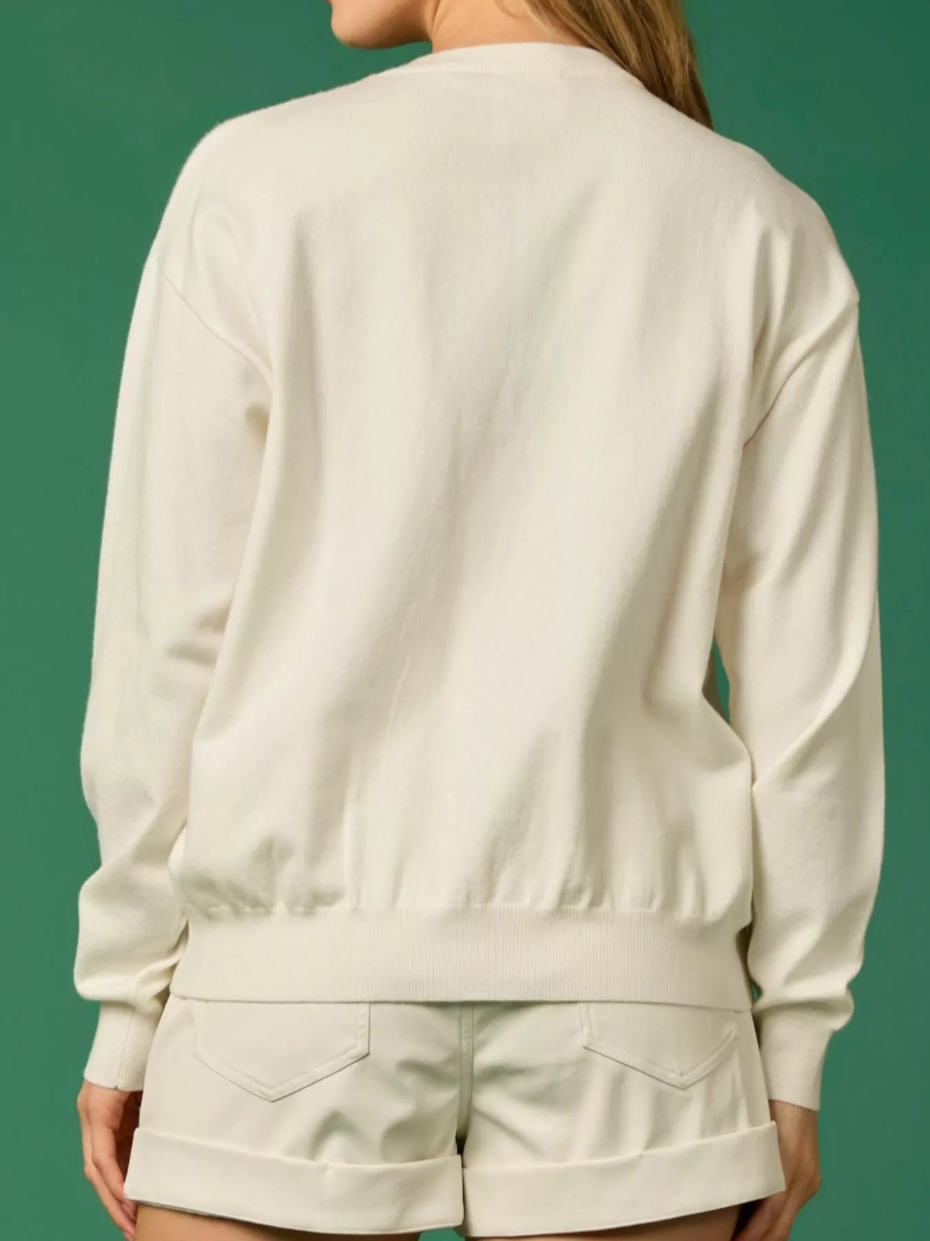 Sequined Nutcracker Long Sleeve Sweatshirt - MAD RUFFI