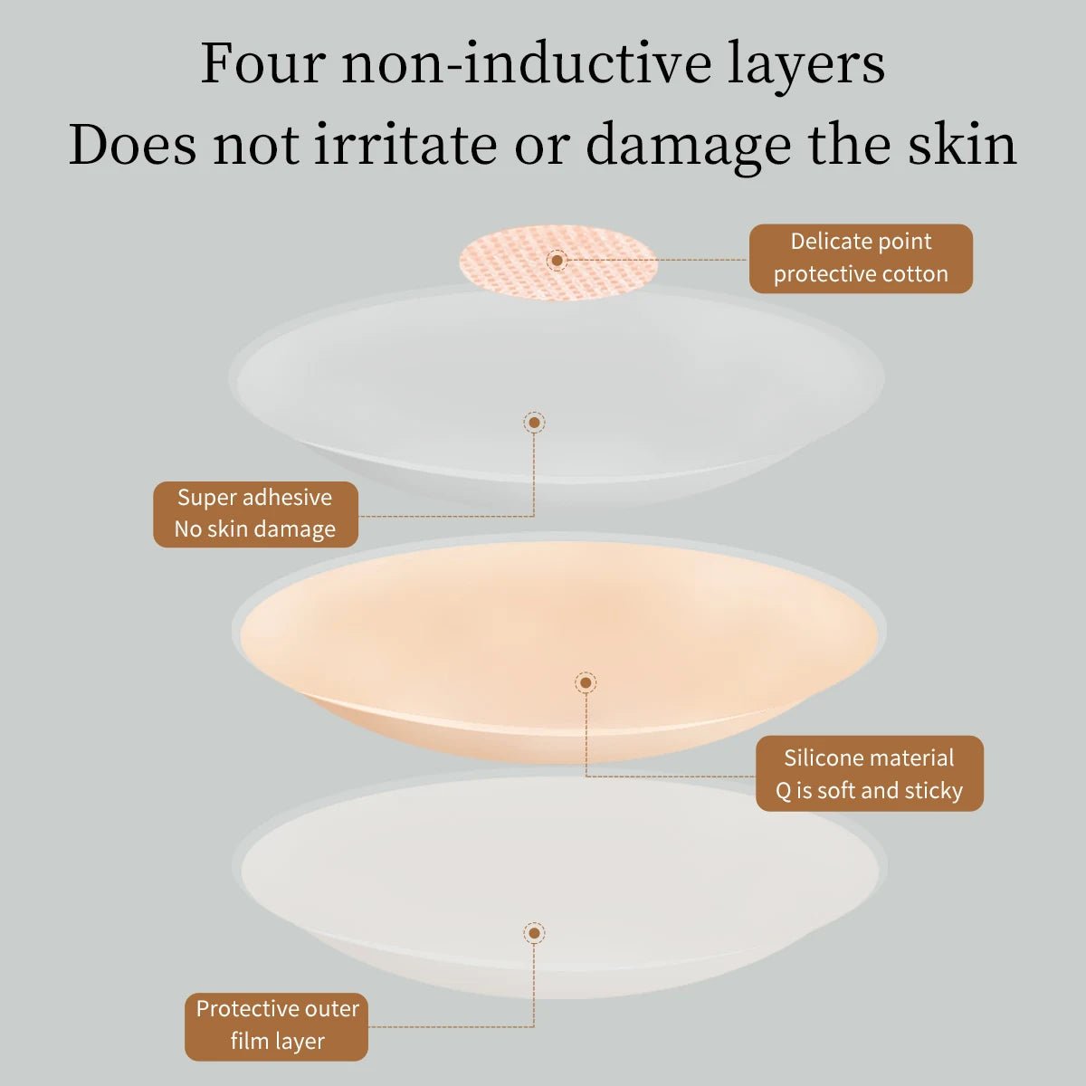 Silicone Nipple Cover Reusable Women Bra Sticker Breast Petal - MAD RUFFI